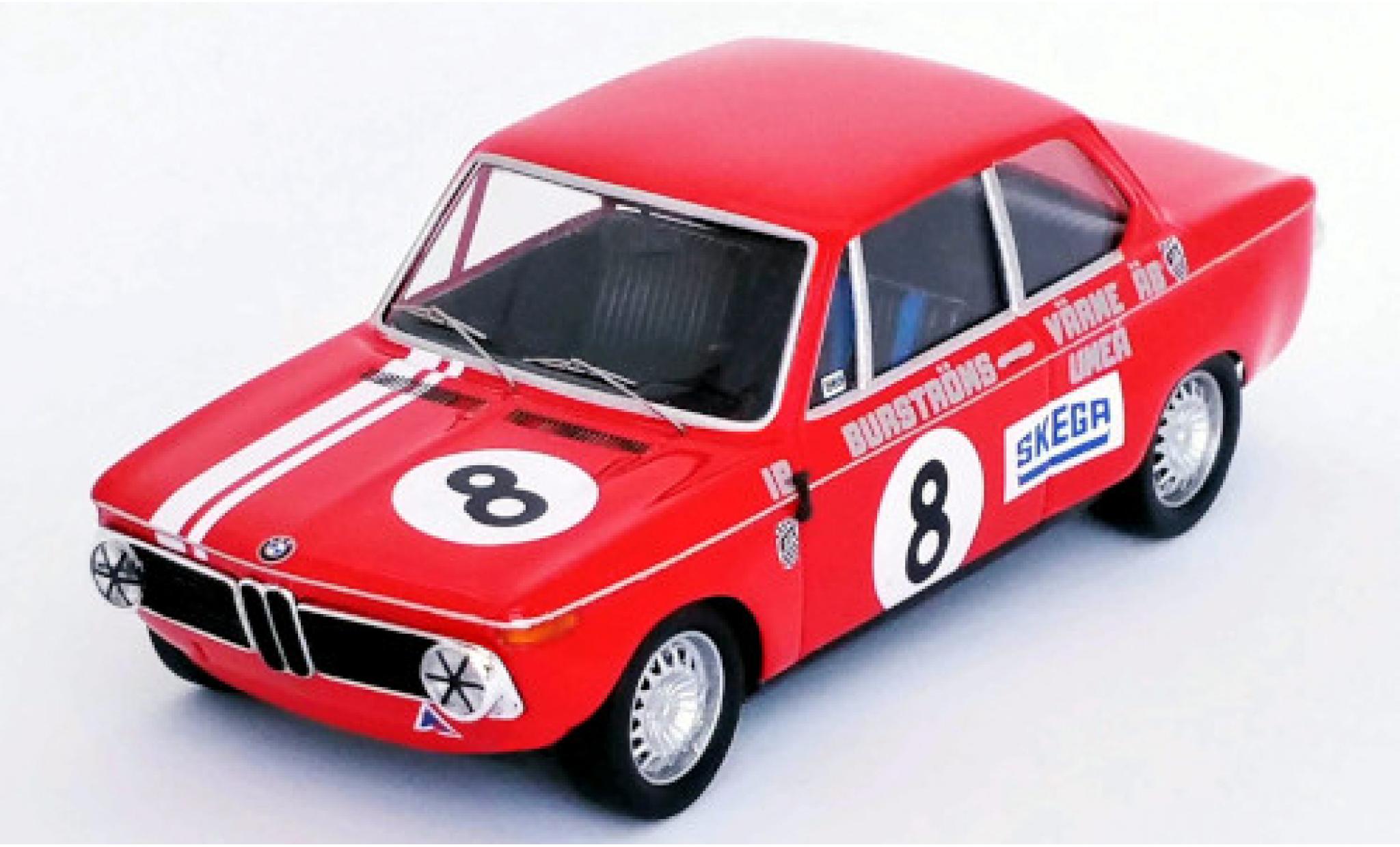 Bmw 2002 1/43 Trofeu No.8 Mantorp Park 1970 I.Burstr&ouml;m diecast model cars