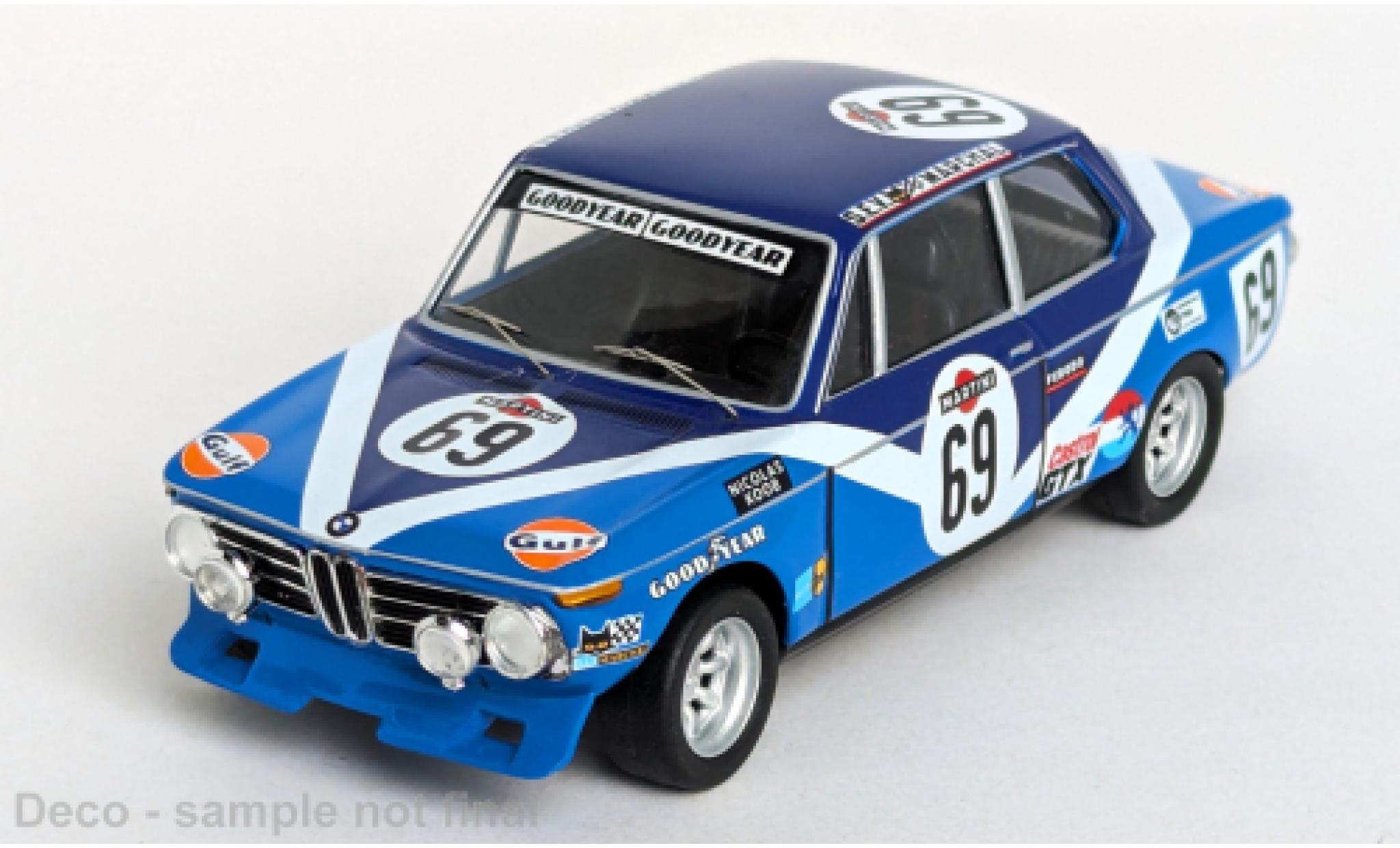 Bmw 2002 1/43 Trofeu Ti 24h Spa Francorchamps 1973 #69 1:43 diecast model cars