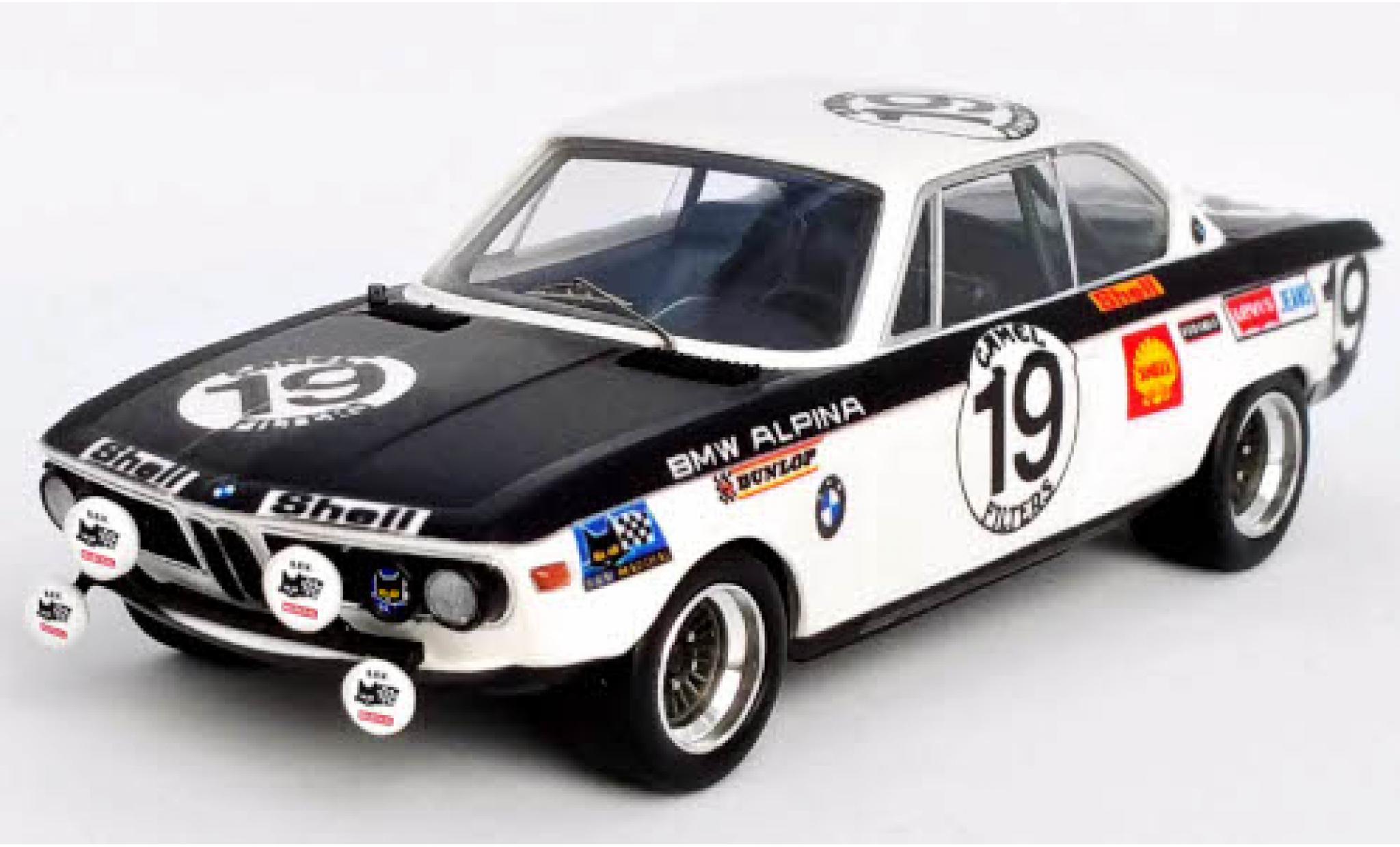 Bmw 2800 1/43 Trofeu CS (E9) No.19 Alpina 24h Spa Francorchamps 1971 R.Mathay/J.Xhenceval diecast model cars