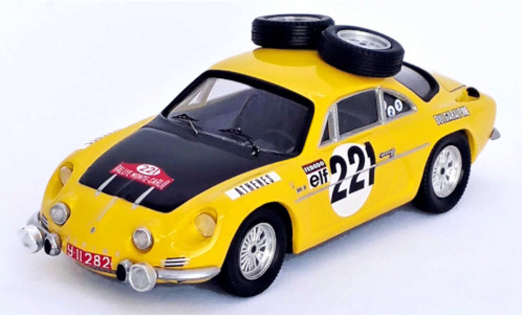 Alpine A110 1/43 Trofeu Bulgaralpine No.221 Rally Monte Carlo 1969 I.Chubrikov/K.Chubrikov diecast model cars