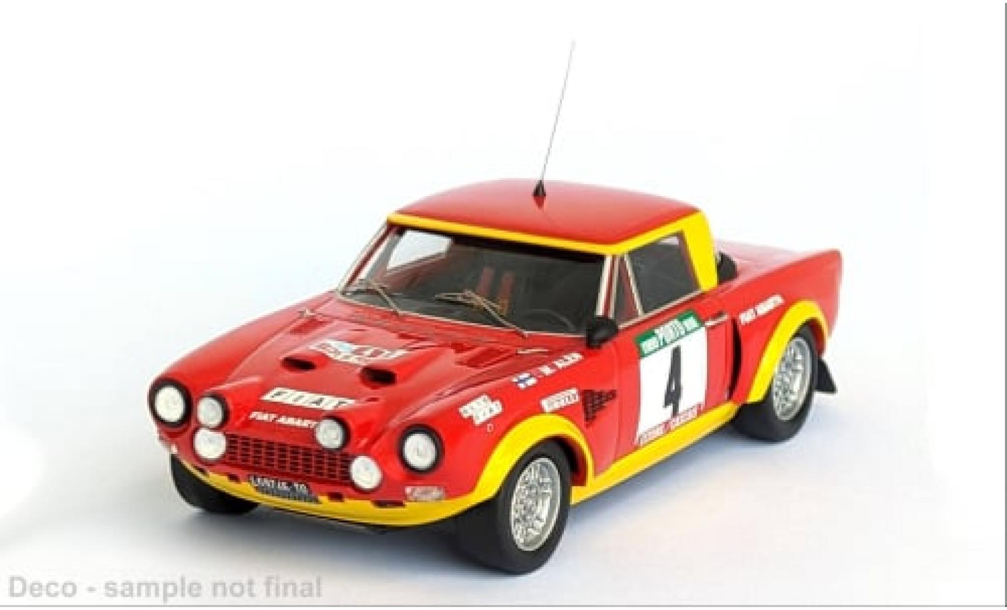 Fiat 124 1/43 Trofeu Abarth Rally No.4 Rally WM Rally Portugal 1975 1:43 diecast model cars