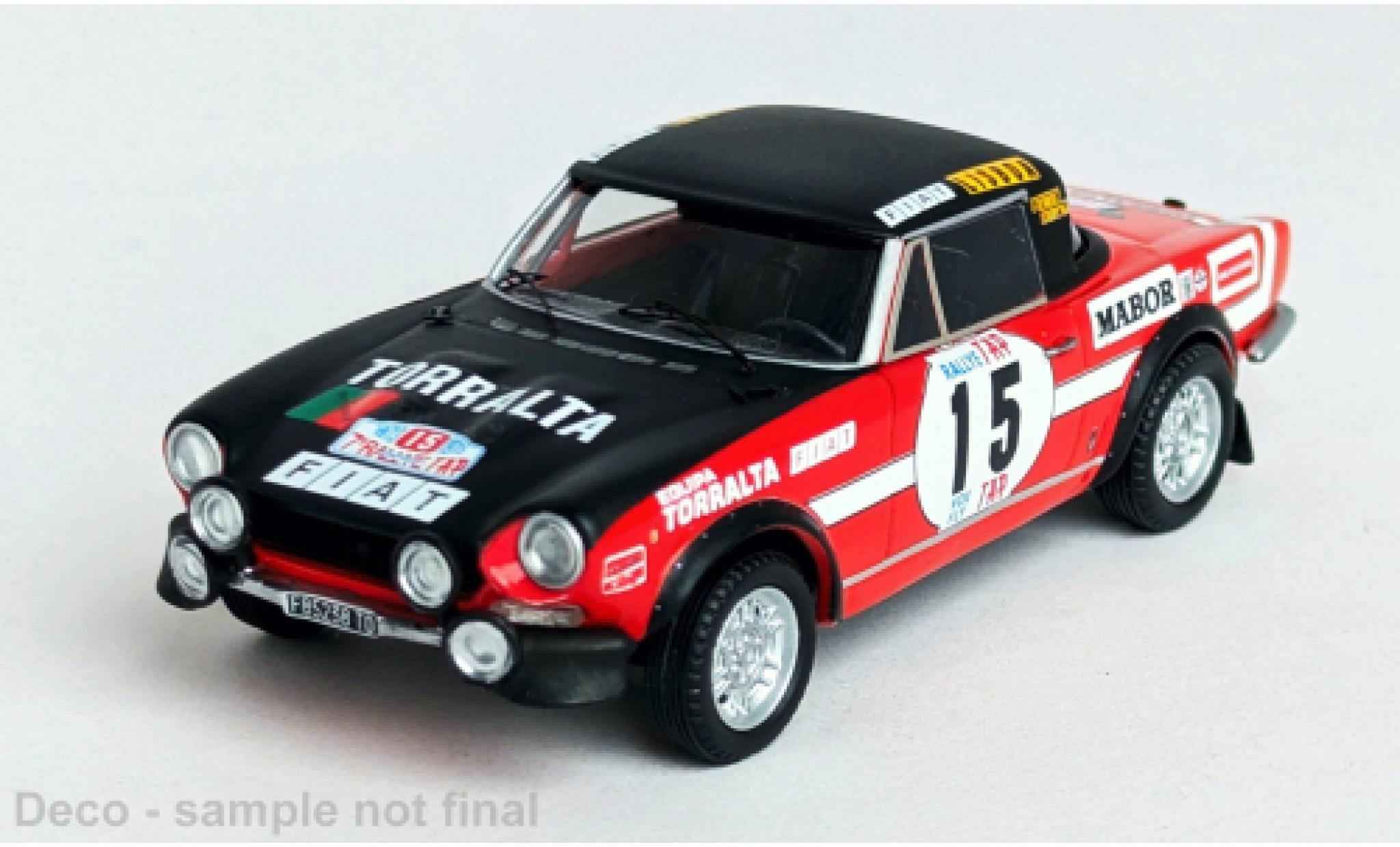 Fiat 124 1/43 Trofeu Sport Spider 1600 Rally Portugal 1973 #15 1:43 diecast model cars