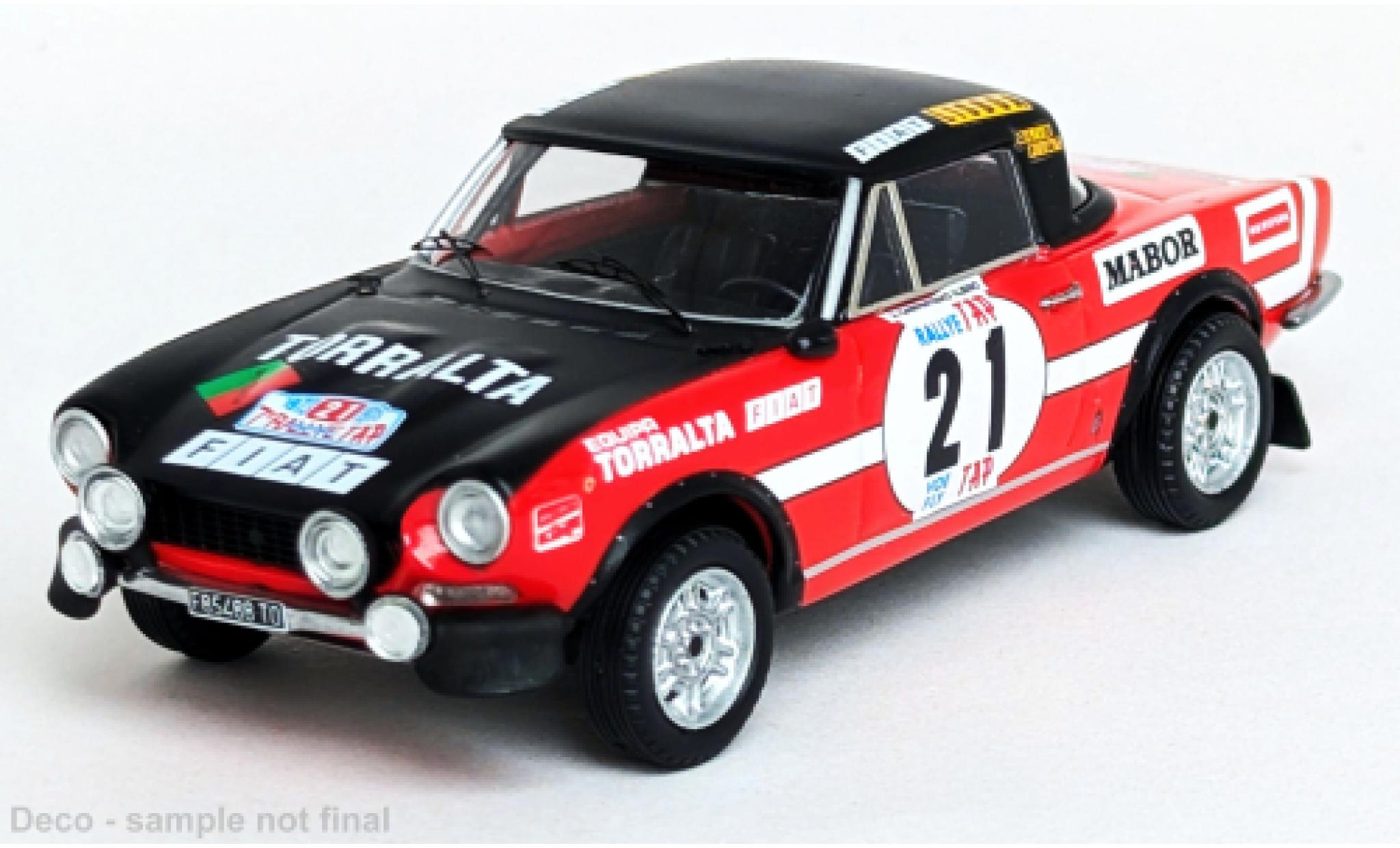 Fiat 124 1/43 Trofeu Sport Spider 1600 Rally Tap 1973 #21 1:43 diecast model cars