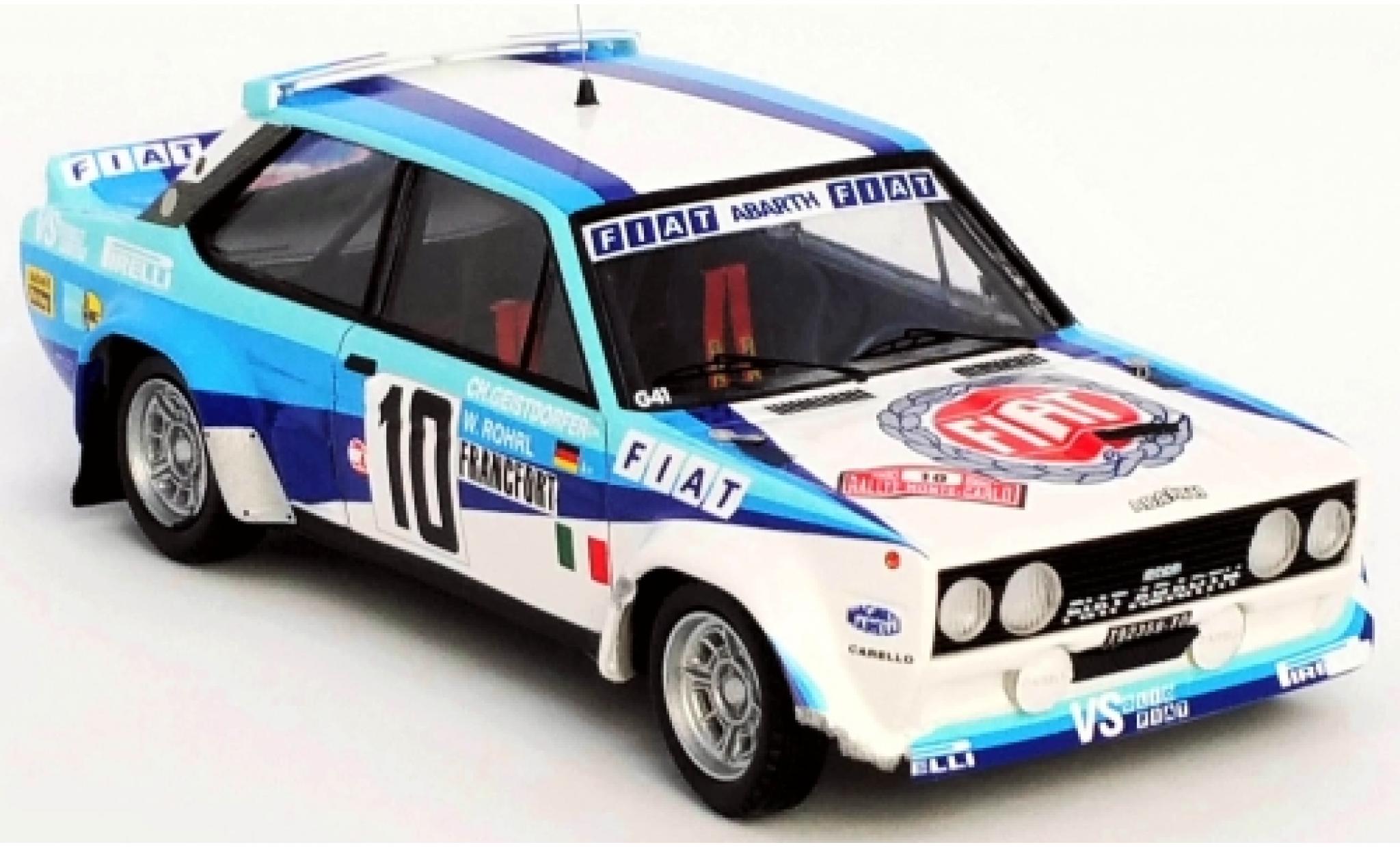 Fiat 131 1/43 Trofeu Abarth No.10 Rally WM Rally Monte Carlo 1980 damaged W.R&ouml;hrl/C.Geistd&ouml;rfer diecast model cars