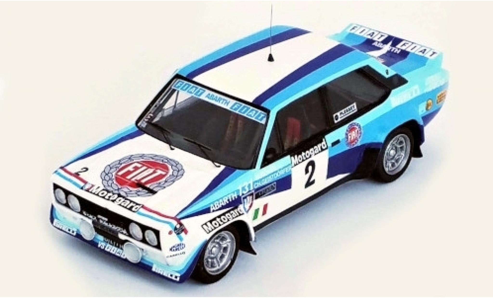 Fiat 131 1/43 Trofeu Abarth No.2 Rally WM Rally Neuseeland 1980 W.R&ouml;hrl/C.Geistd&ouml;rfer diecast model cars