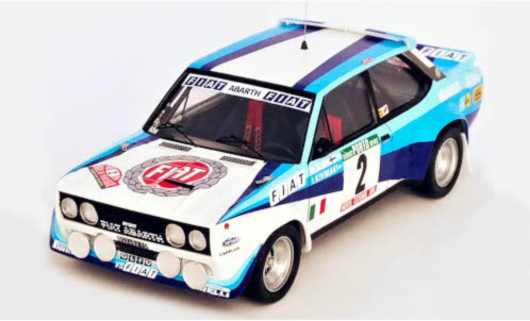 Fiat 131 1/43 Trofeu Abarth No.2 Rally WM Rally Portugal 1982 M.Alen/I.Kivim&auml;ki diecast model cars