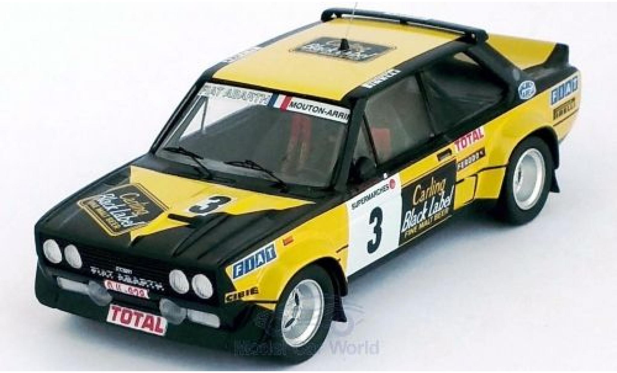 Fiat 131 1/43 Trofeu Abarth No.3 Carling Black Label Boucles de Spa 1980 M.Mouton/A.Arrii diecast model cars