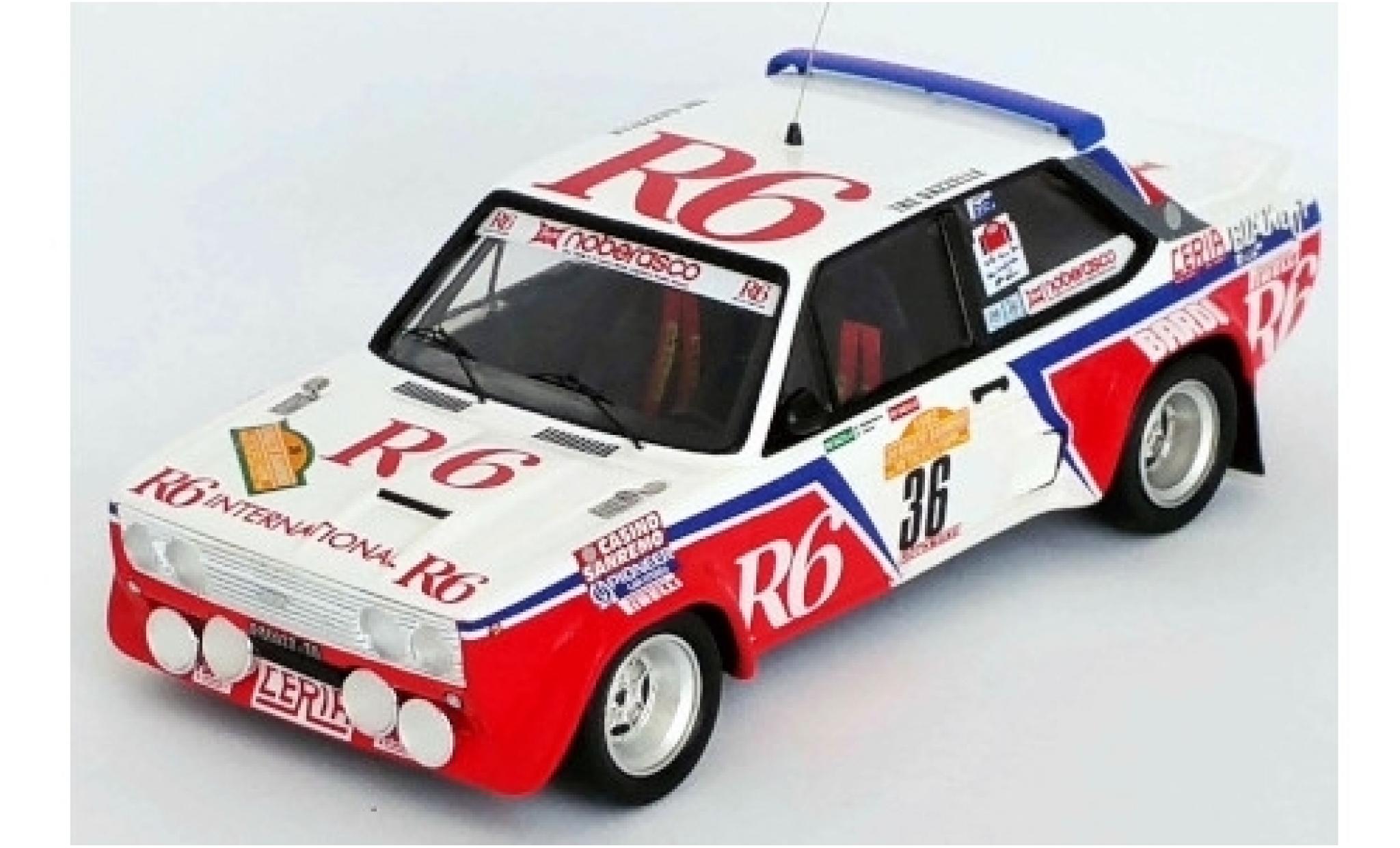 Fiat 131 1/43 Trofeu Abarth No.36 R6 Rally WM Rally San Remo 1982 G.Noberasco/D.Cianci diecast model cars