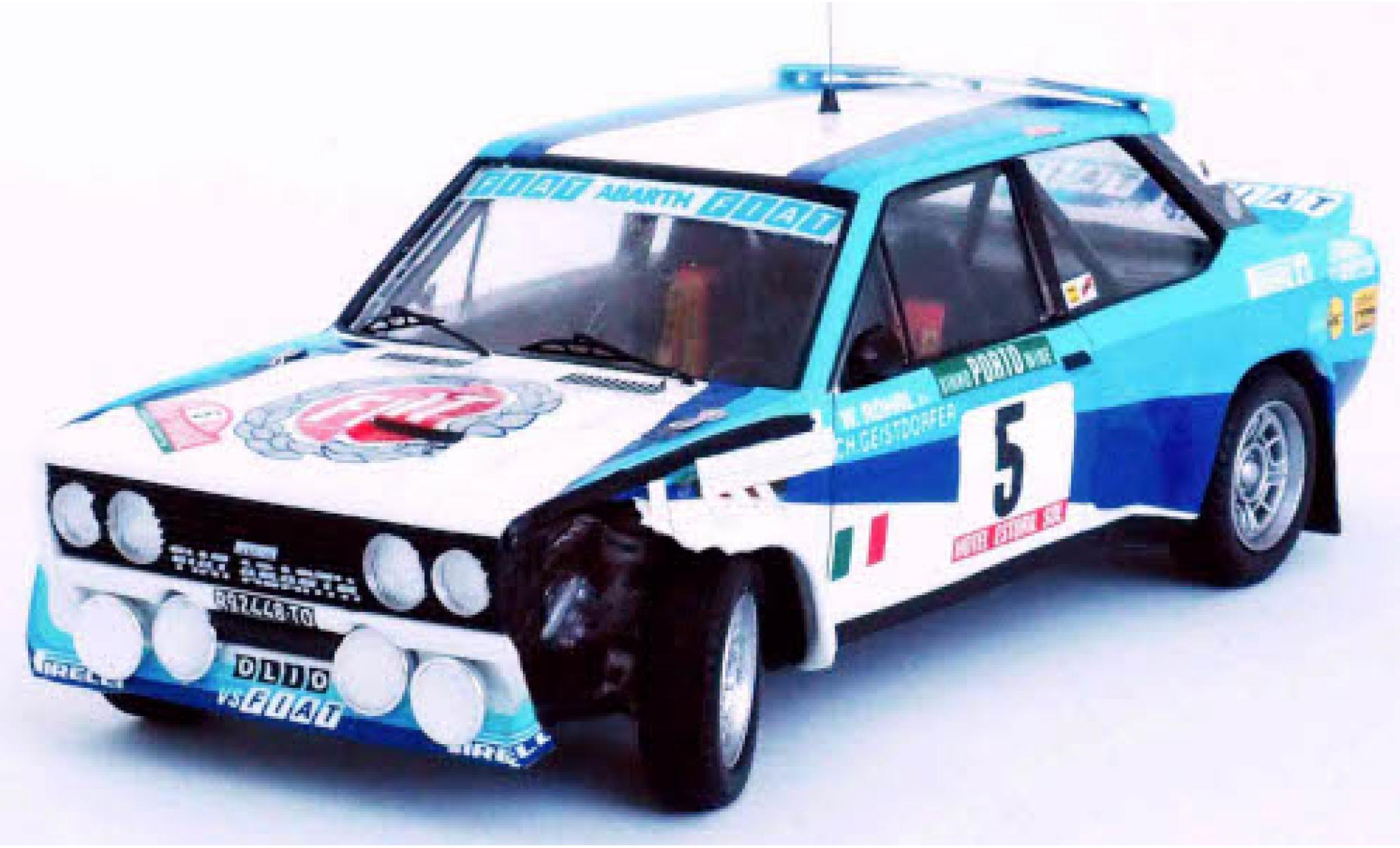 Fiat 131 1/43 Trofeu Abarth No.5 Rally WM Rally Portugal 1980 damaged W.R&ouml;hrl/C.Geistd&ouml;rfer diecast model cars