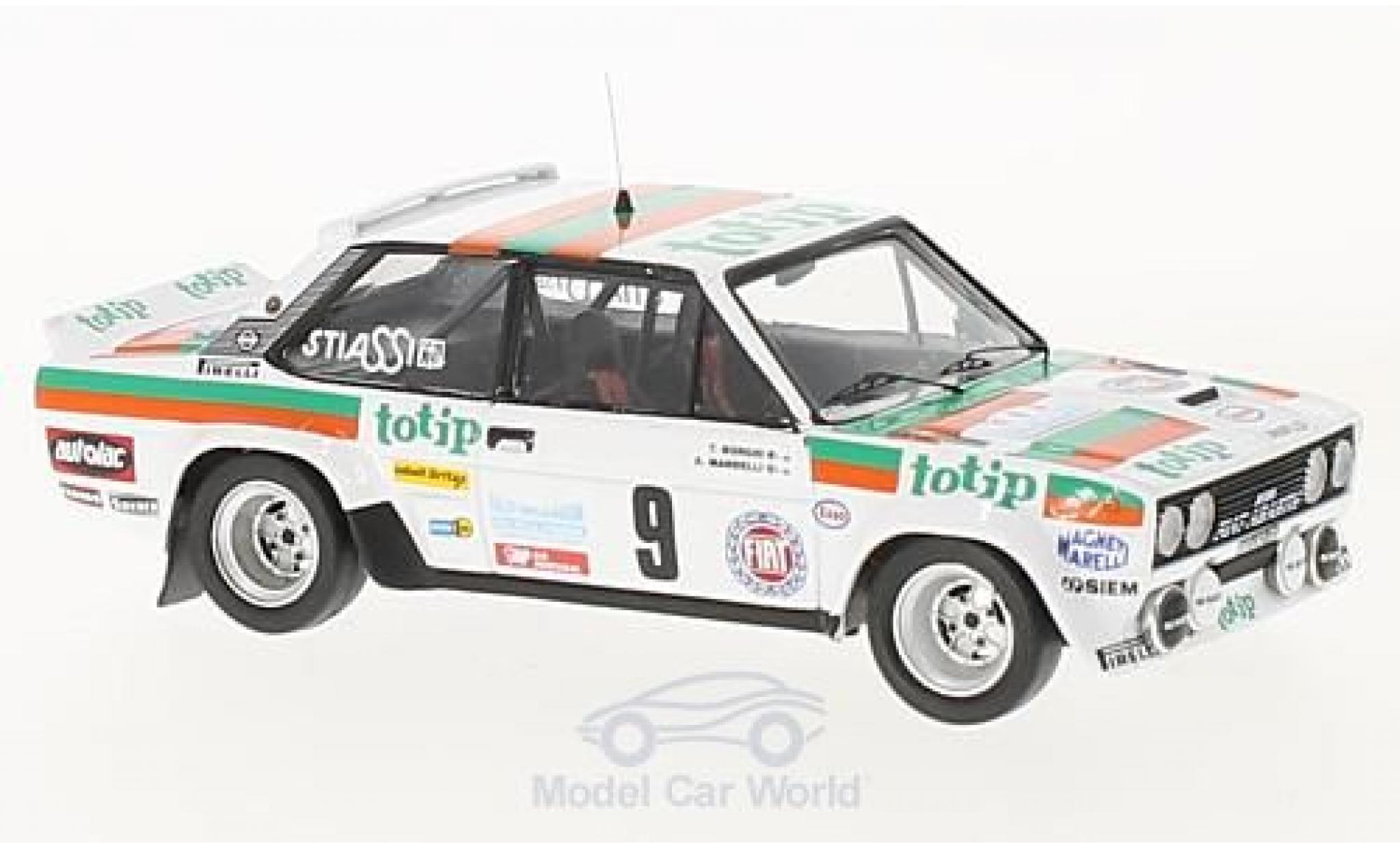 Fiat 131 1/43 Trofeu Abarth No.9 Rally Madeira 1982 A.Mandelli/T.Borghi diecast model cars