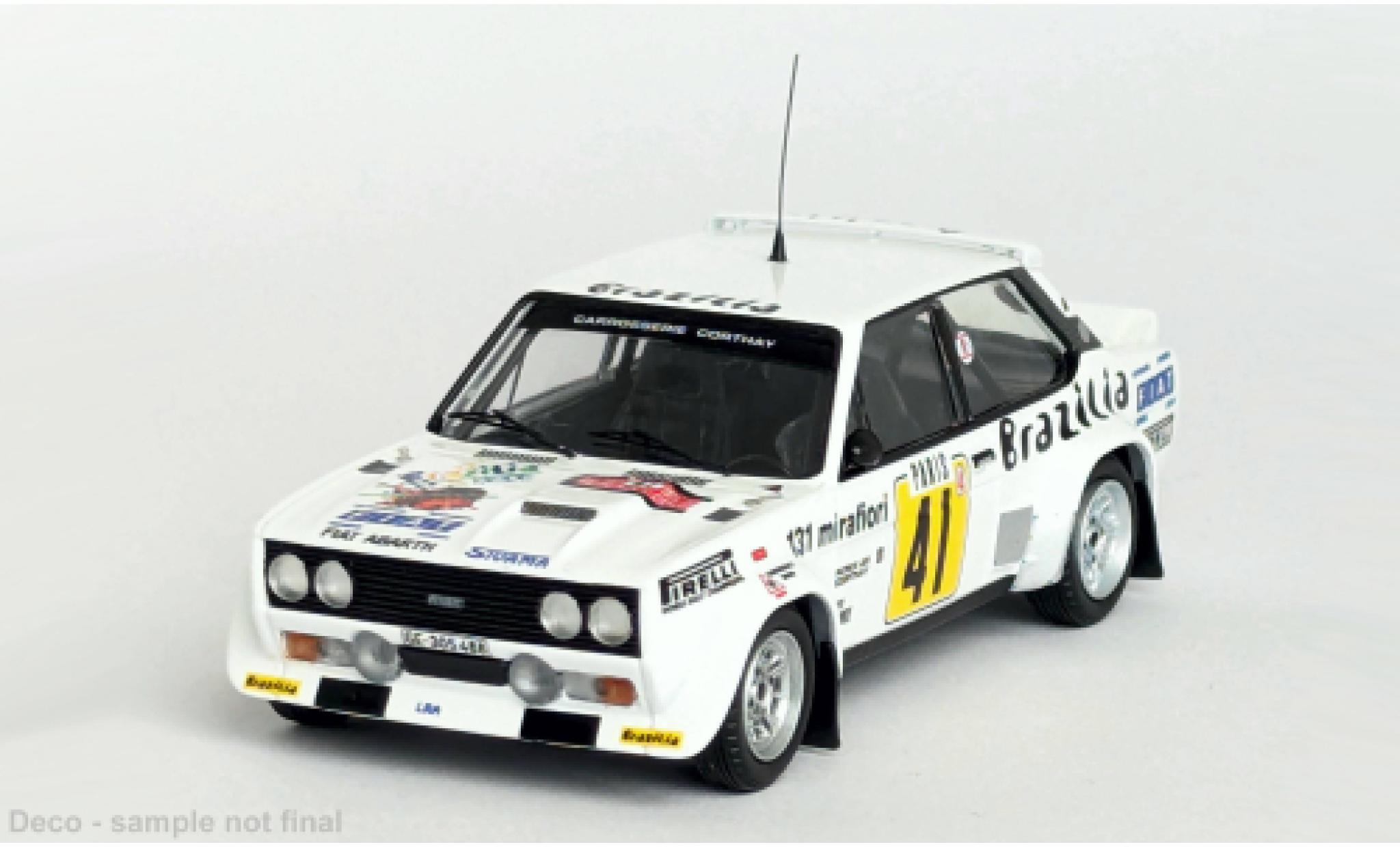 Fiat 131 1/43 Trofeu Abarth Rally Monte Carlo 1978 #41 1:43 diecast model cars
