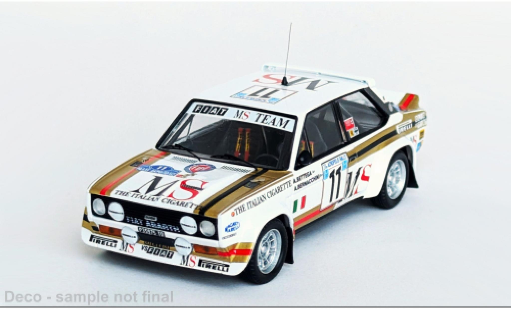 Fiat 131 1/43 Trofeu Abarth white/gold Rally Acropolis 1980 #11 1:43 diecast model cars
