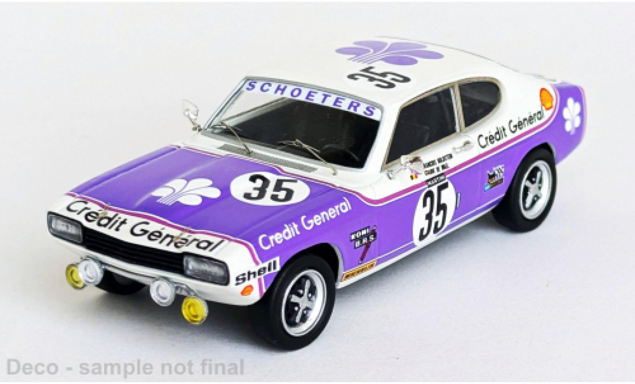 Ford Capri 1/43 Trofeu 3000 GLX 24h Spa Francorchamps 1973 #35 1:43 diecast model cars