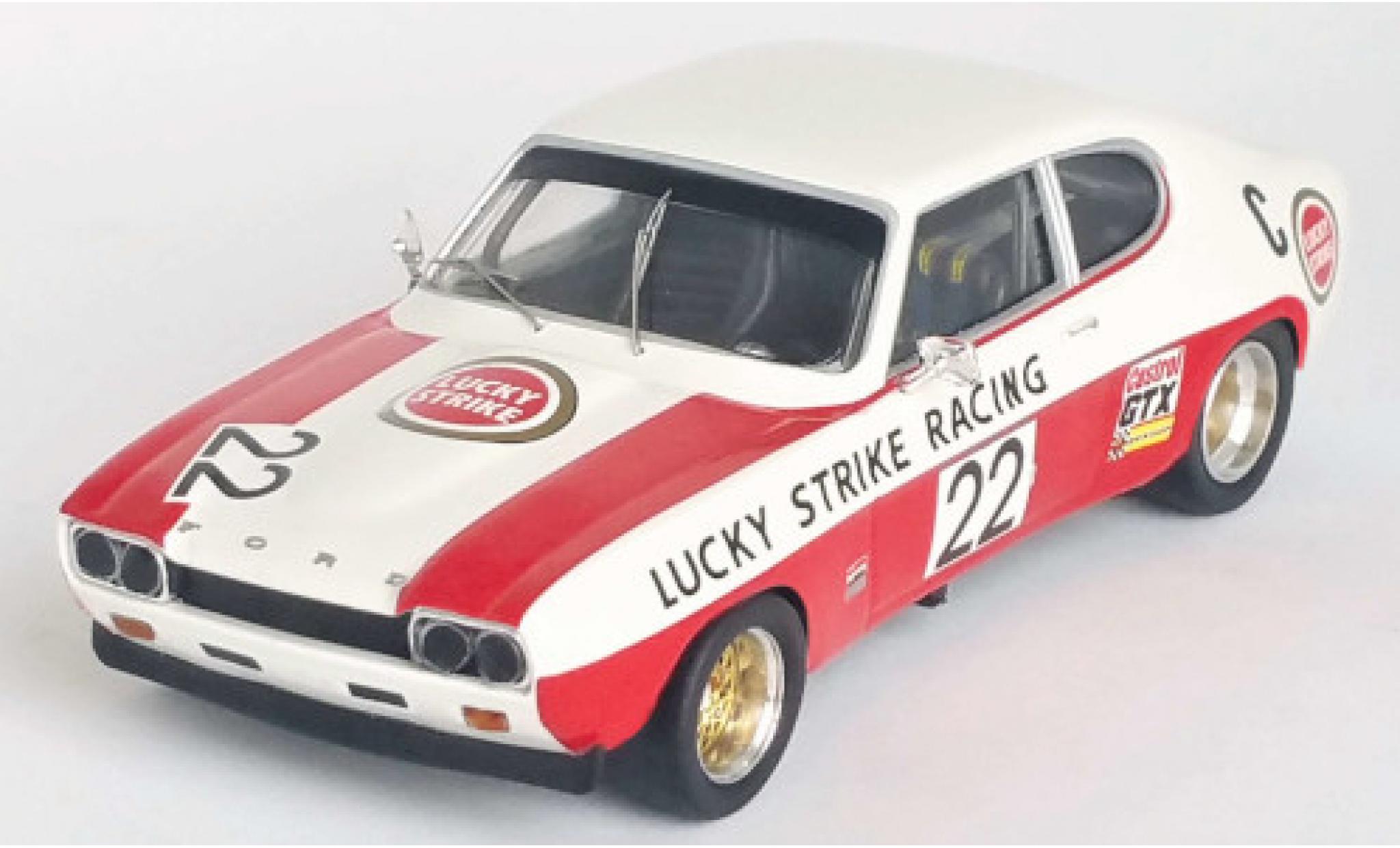 Ford Capri 1/43 Trofeu MK I 2600 RS No.22 Lucky Strike 3h Lourenco Marques 1971 J.Mass diecast model cars
