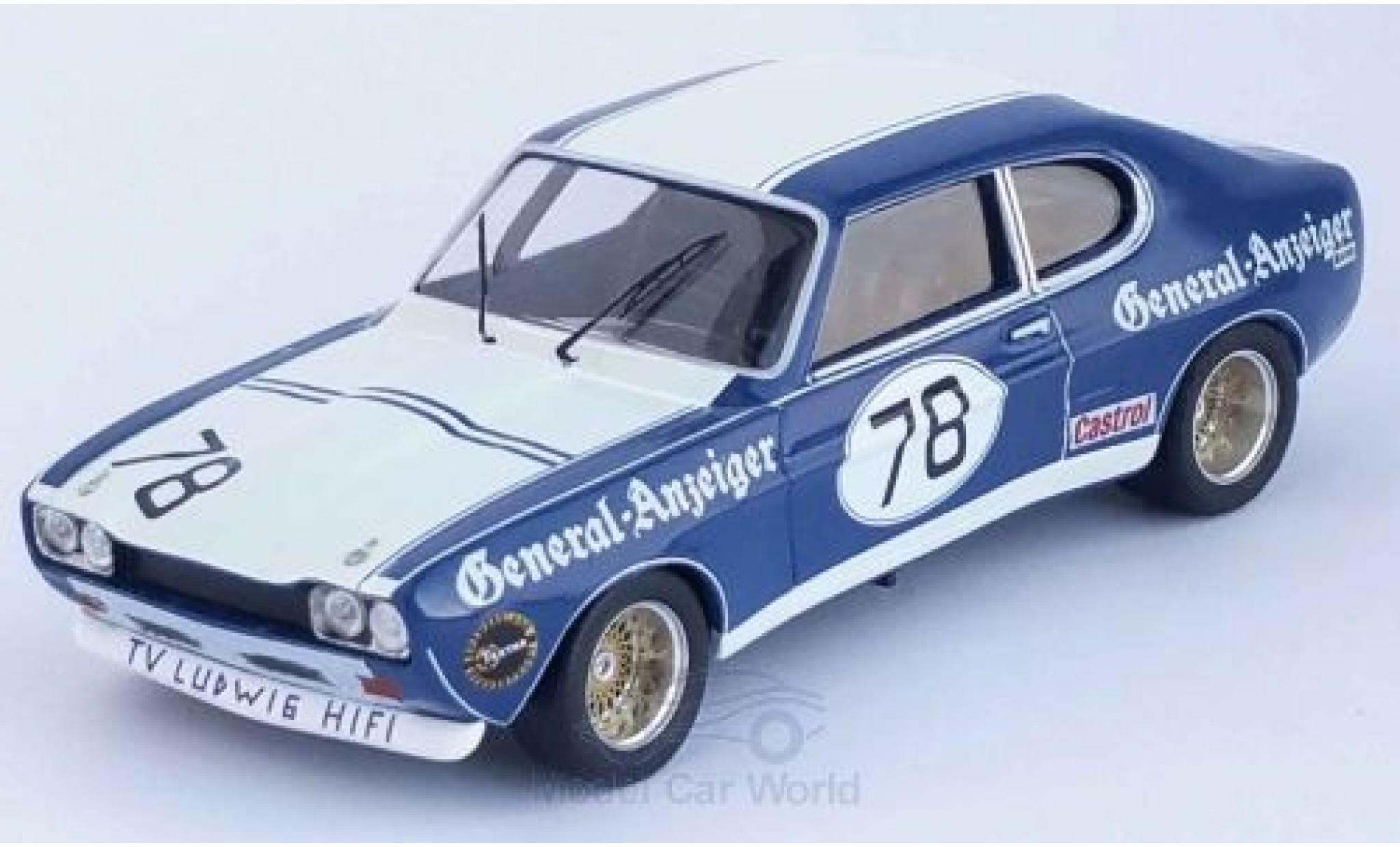 Ford Capri 1/43 Trofeu MKI RS 2600 No.78 General-Anzeiger DRM 1973 K.Ludwig diecast model cars