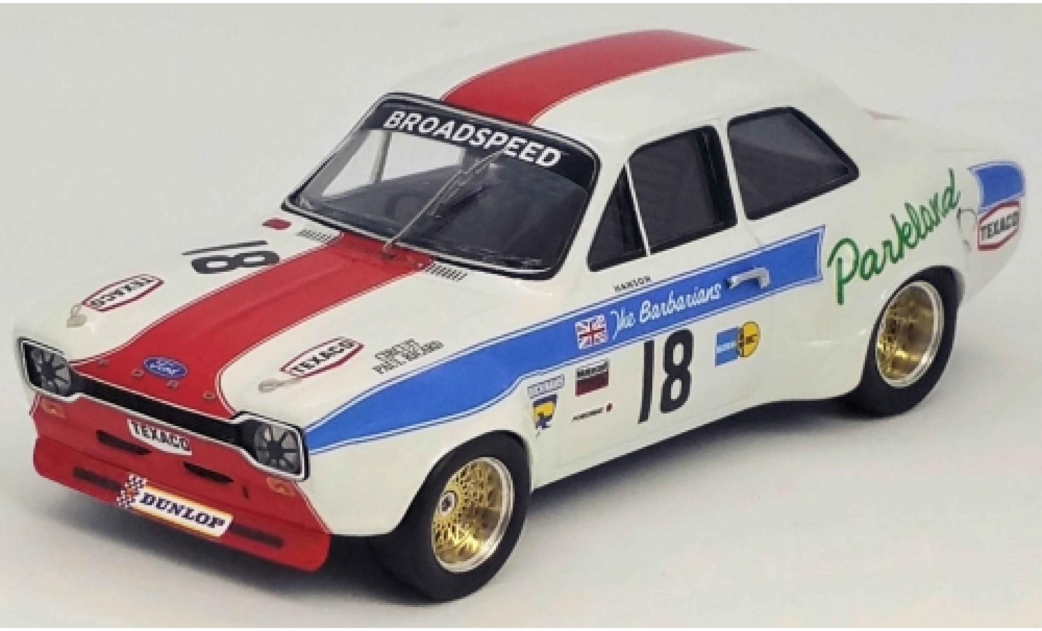 Ford Escort 1/43 Trofeu MK I 1300 GT RHD No.18 Broadspeed Tourist Trophy Silverstone 1973 P.Hanson diecast model cars