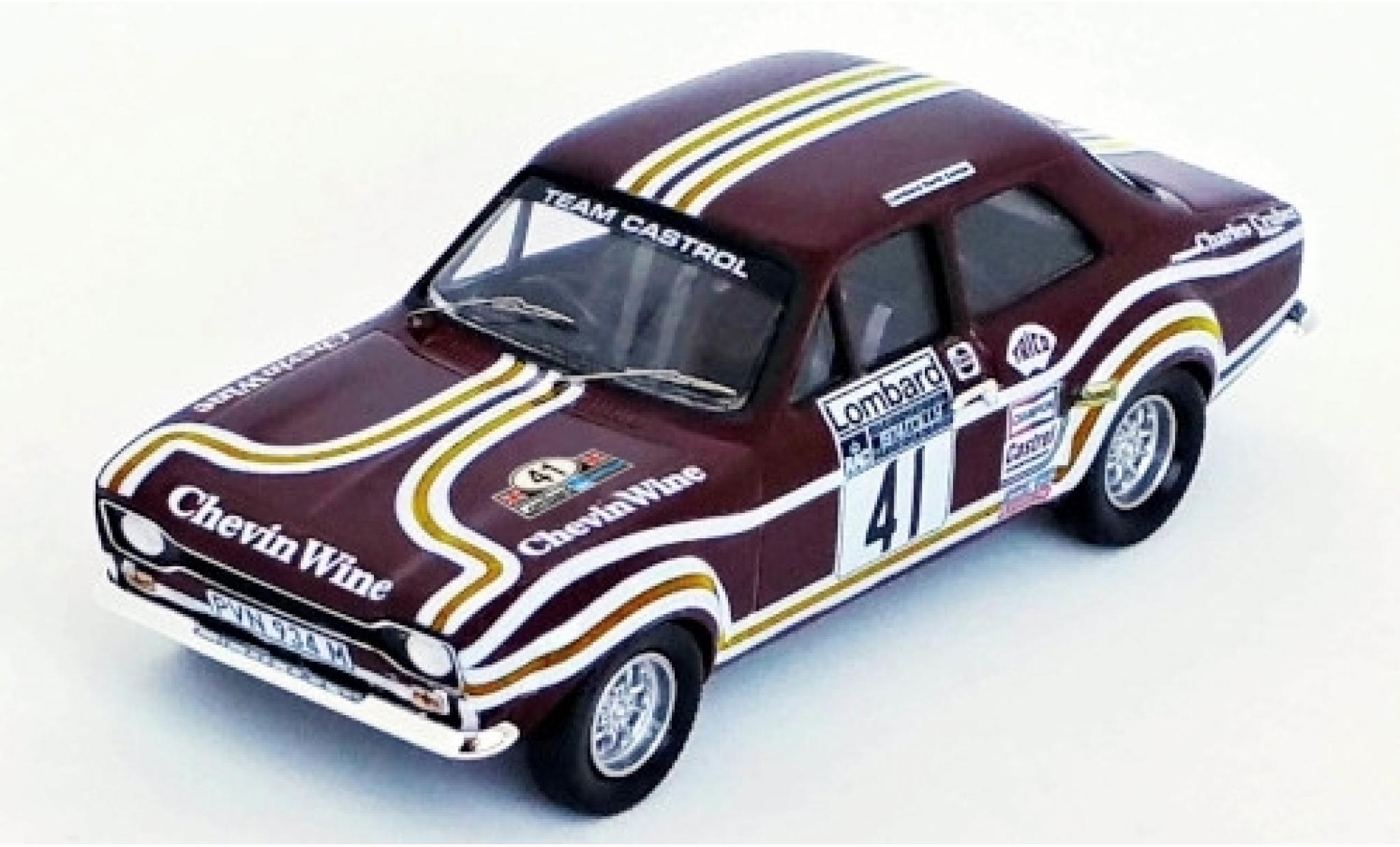 Ford Escort 1/43 Trofeu MK I RHD No.41 Team Castrol Chevin Wine Rally WM RAC Rally 1974 T.Drumond/D.Richards diecast model cars