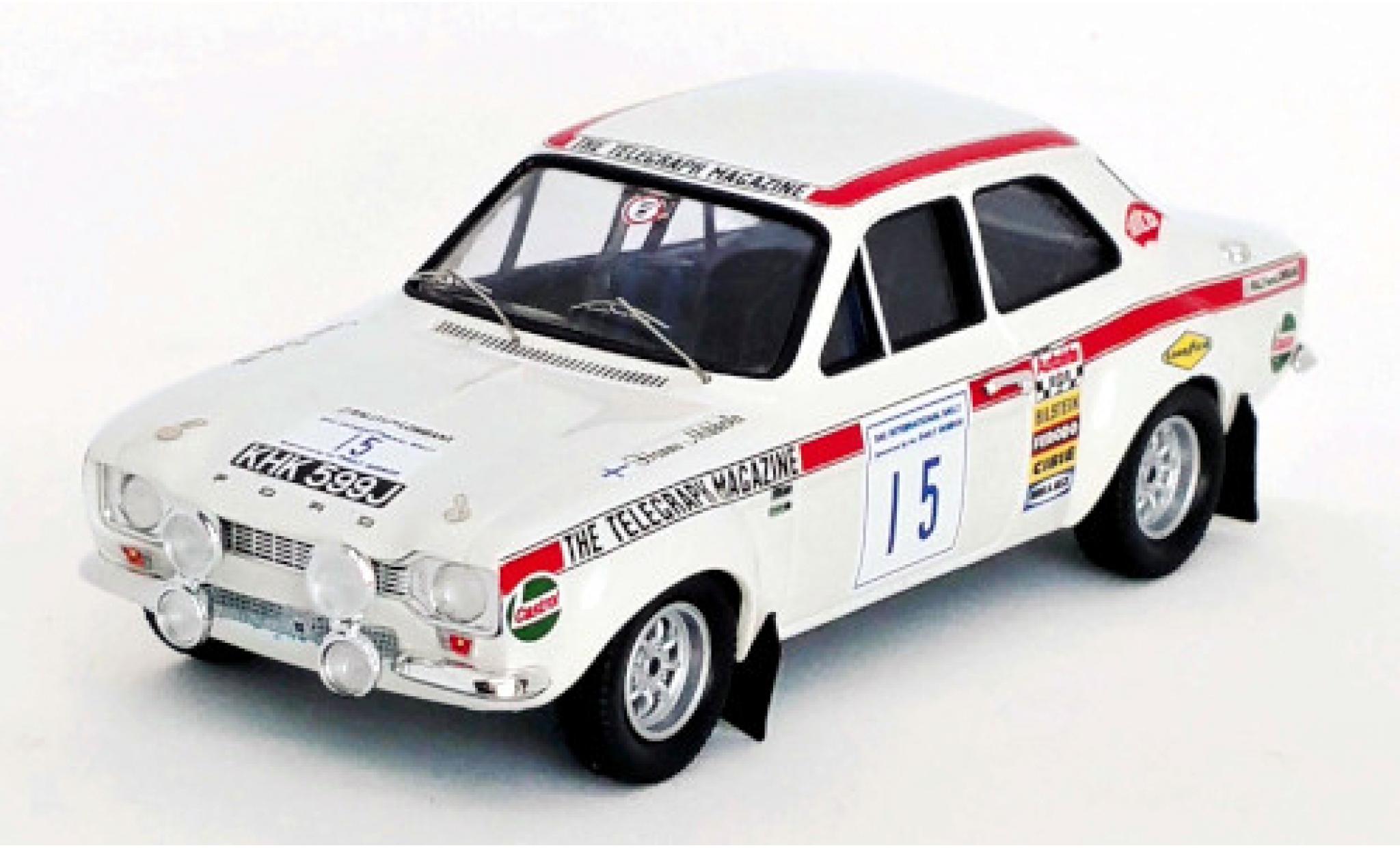 Ford Escort 1/43 Trofeu MK I TC No.15 RAC Rally 1970 H.Mikkola/G.Palm diecast model cars