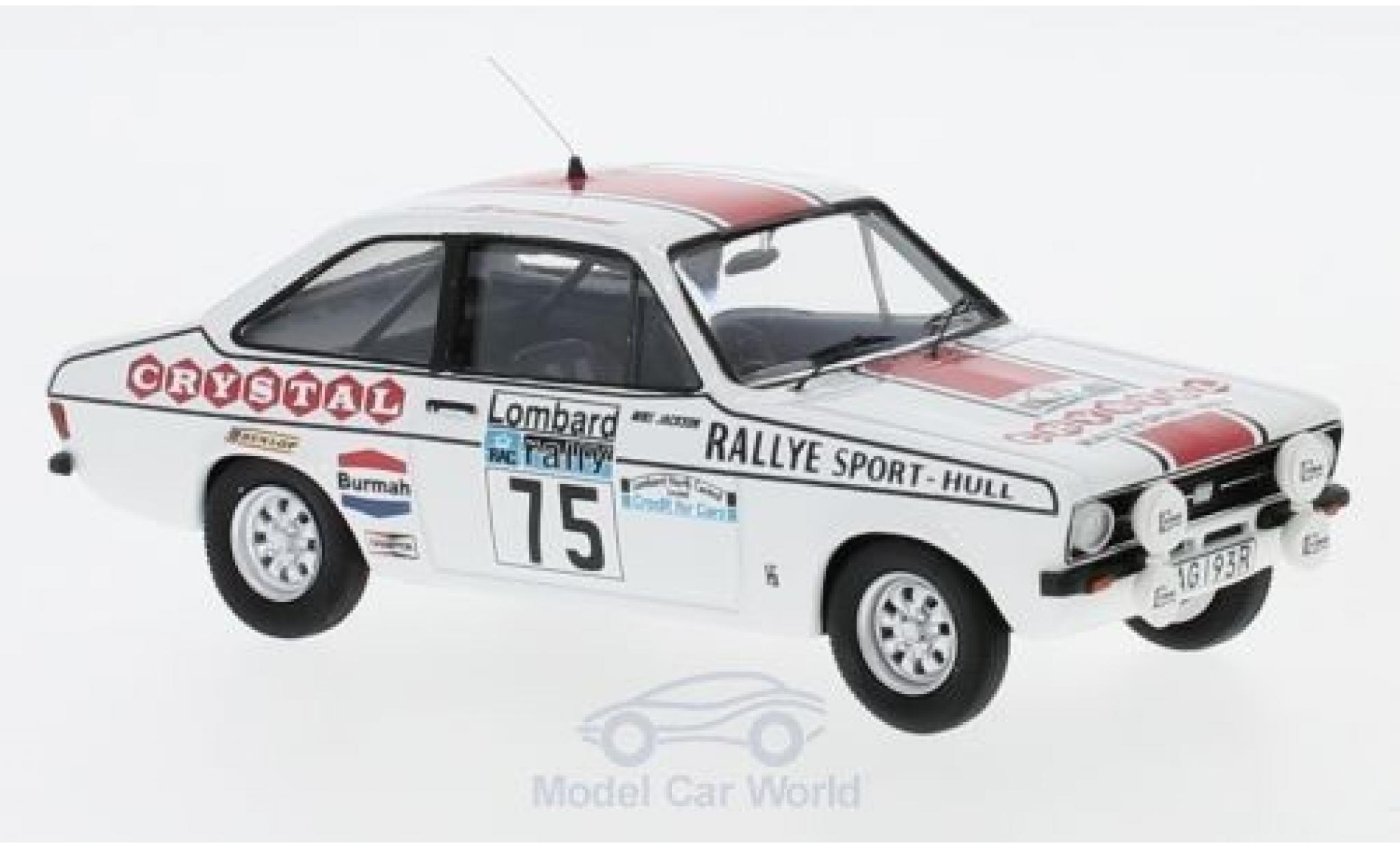 Ford Escort 1/43 Trofeu MK II 1600 RHD No.75 Crystal Rally WM RAC Rally 1977 M.Jackson/S.Howard diecast model cars
