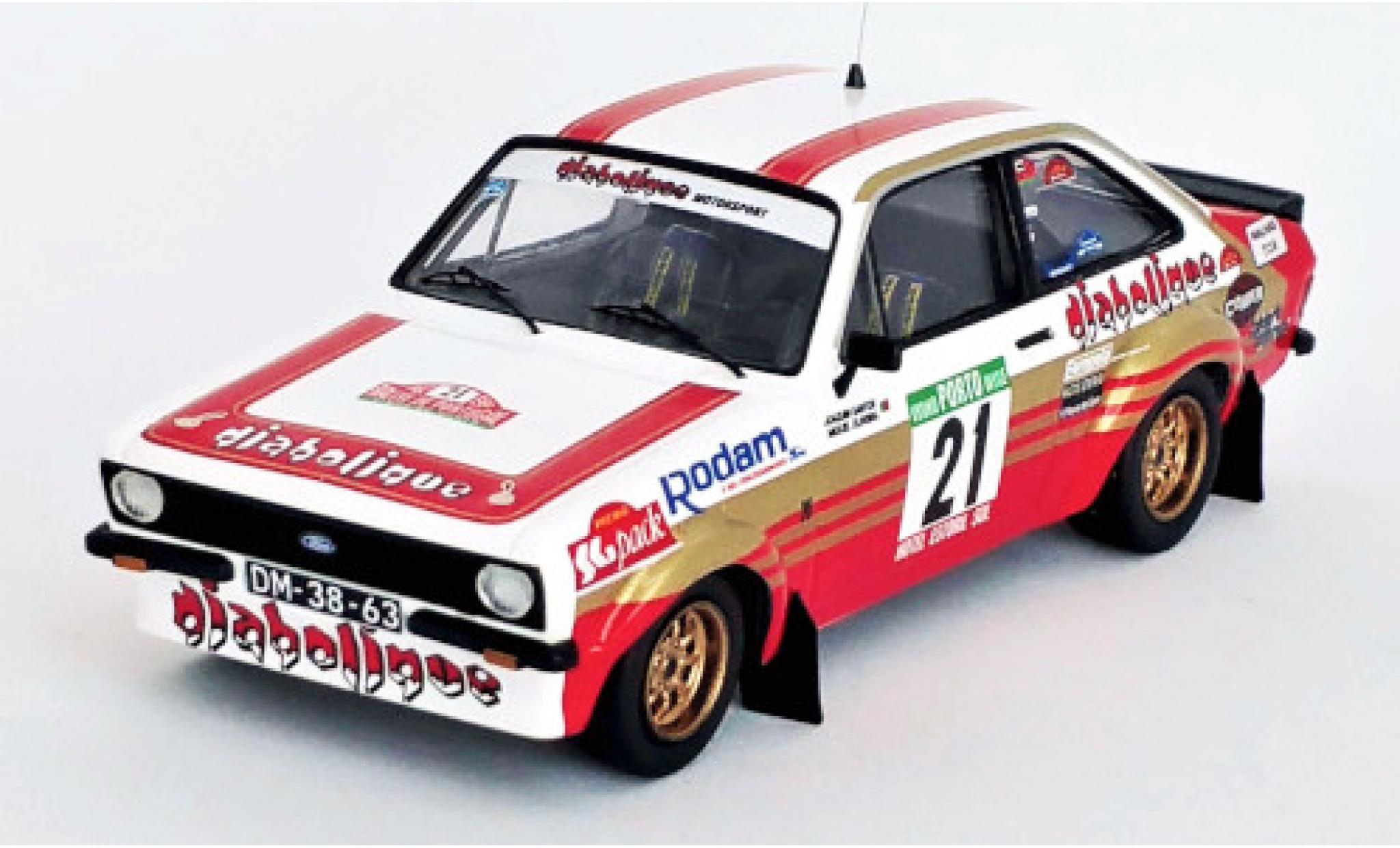 Ford Escort 1/43 Trofeu Mk II RS 1800 No.21 Diabolique Motorsport Rally WM Rally Portugal 1982 J.Santos/M.Oliveira diecast model cars