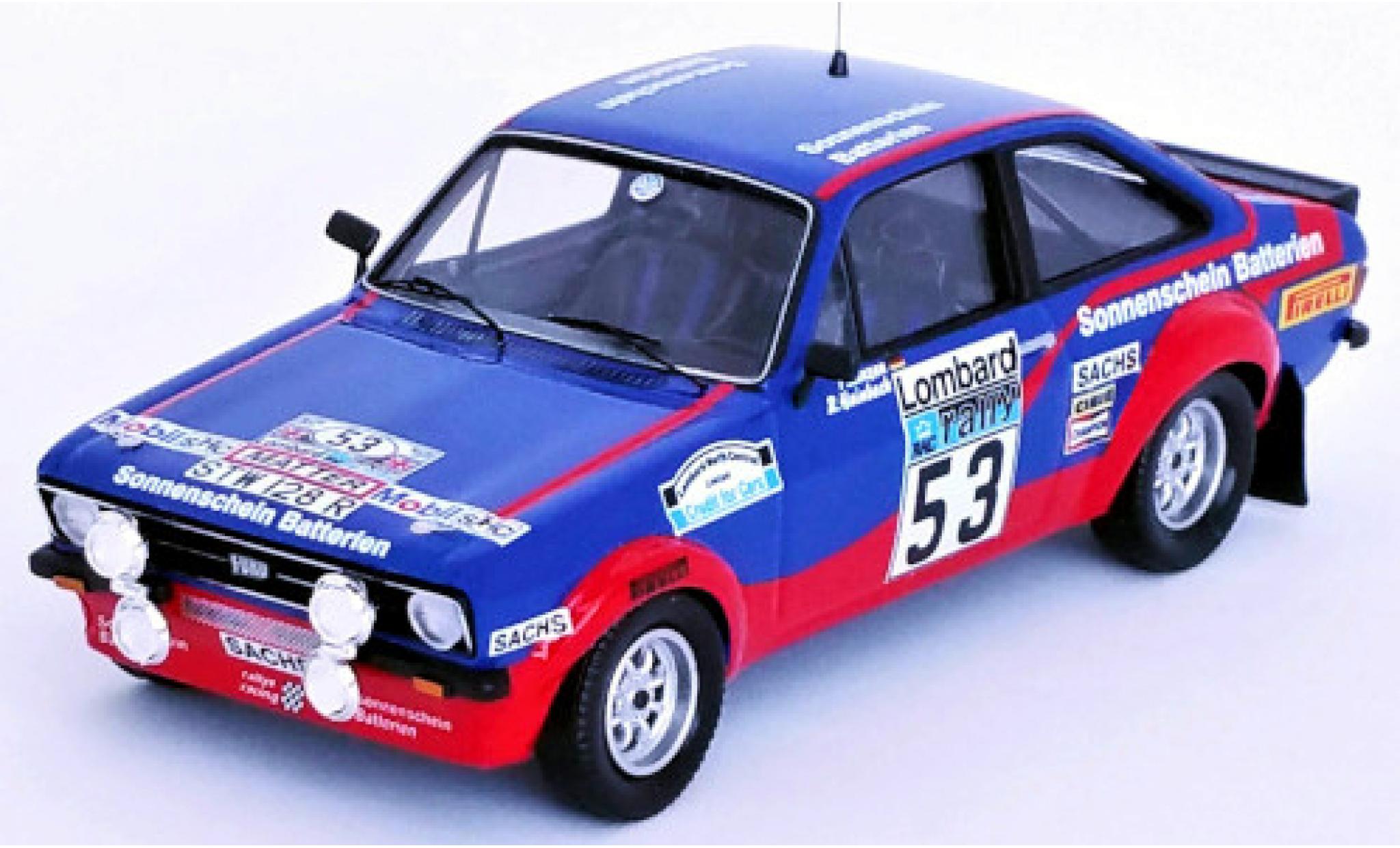 Ford Escort 1/43 Trofeu Mk II RS 1800 No.53 Sonnenschein Batterien Rally WM RAC Rally 1977 R.Hainbach/P.Linzen diecast model cars