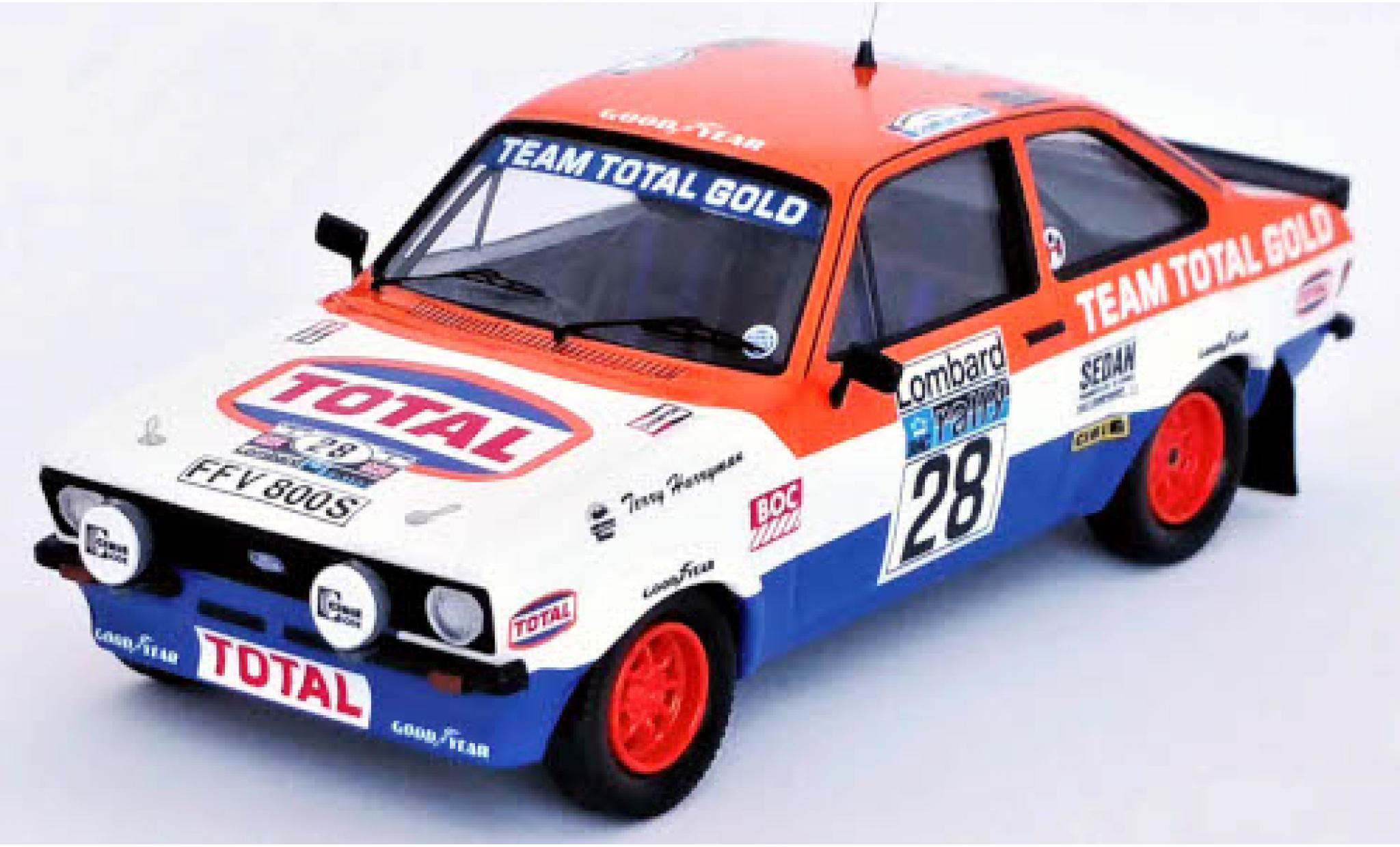 Ford Escort 1/43 Trofeu Mk II RS 1800 RHD No.28 Total Rally WM RAC Rally 1979 M.Wilson/T.Harryman diecast model cars