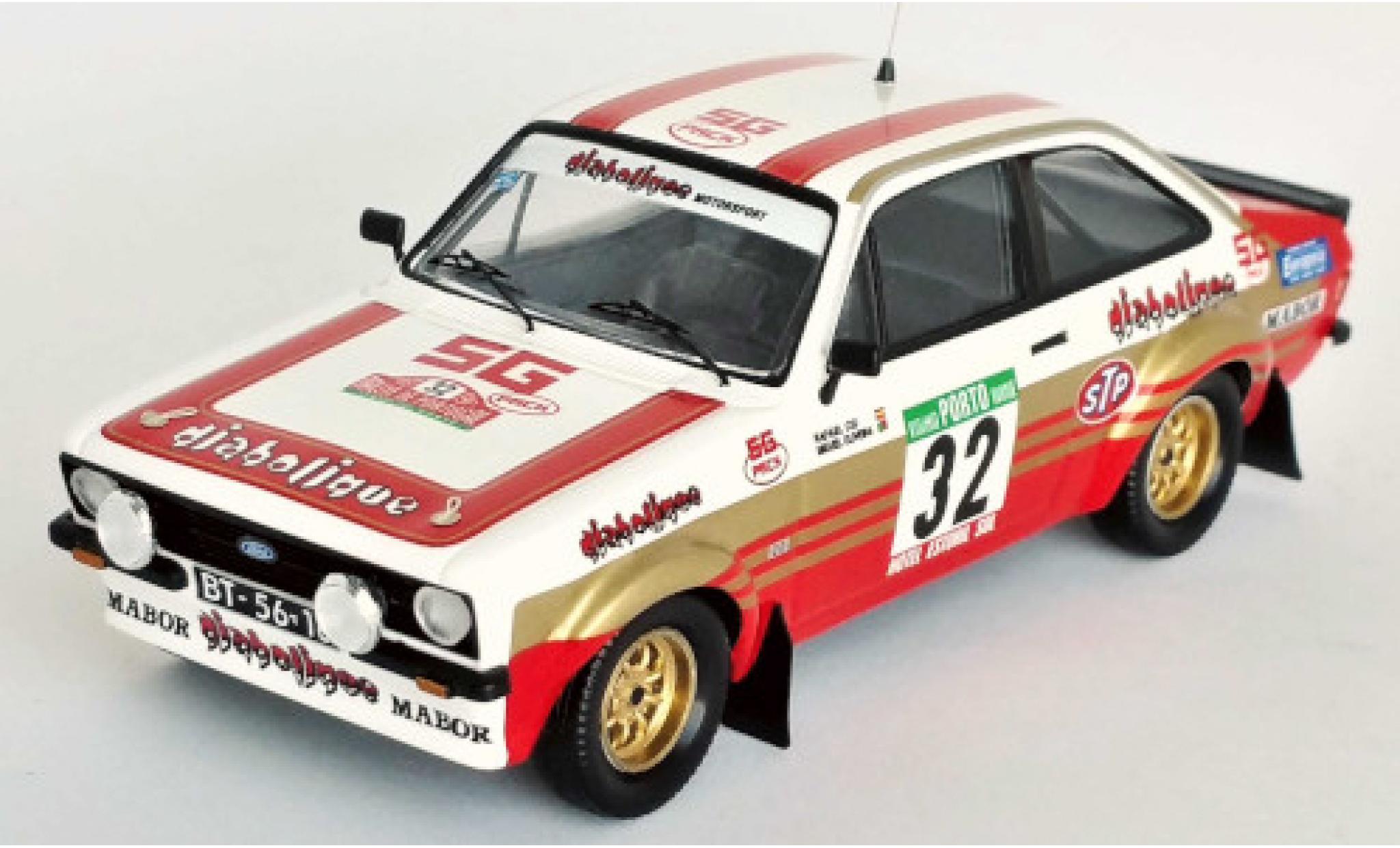 Ford Escort 1/43 Trofeu MK II RS No.32 Diabolique Rally WM Rally Portugal 1981 R.Cid/M.Oliveira diecast model cars