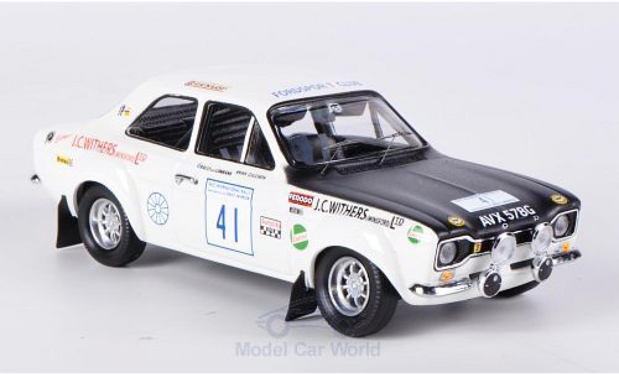 Ford Escort MKI 1/43 Trofeu MKI 1600 TC No.41 Withers of Winsford Rally Gro&szlig;britannien 1971 diecast model cars