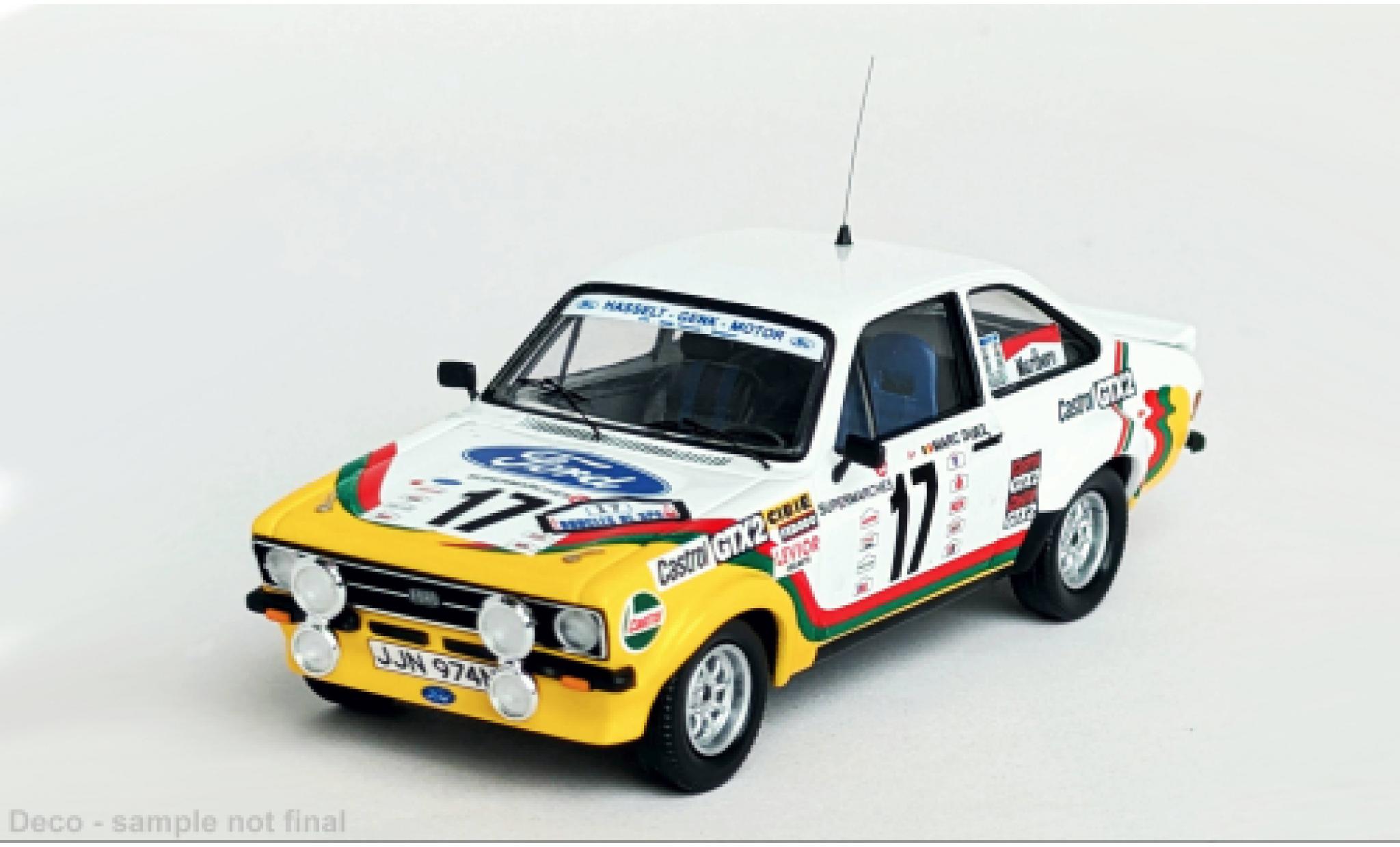 Ford Escort 1/43 Trofeu MKII Boucles de Spa 1979 #17 1:43 diecast model cars