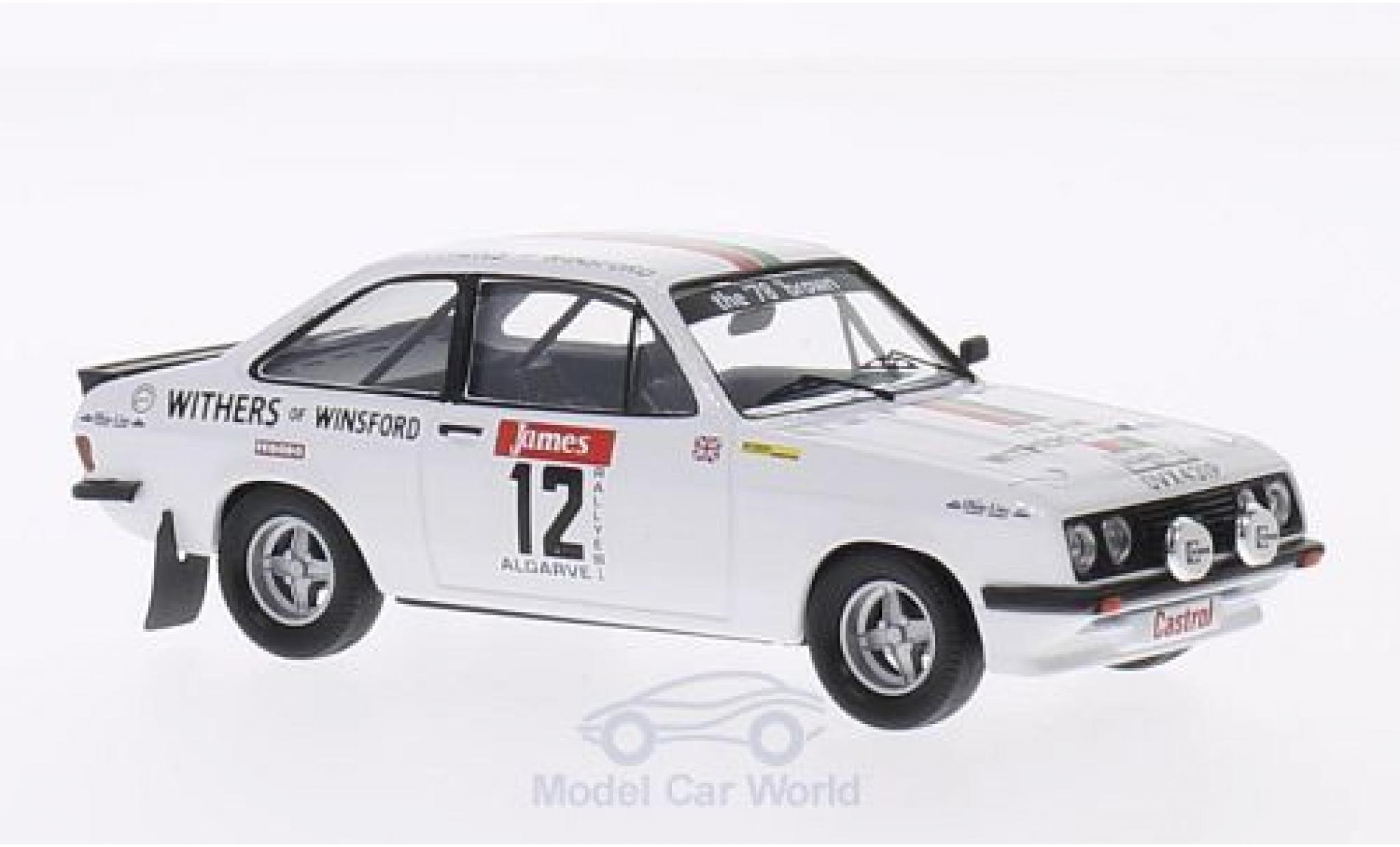 Ford Escort MKI 1/43 Trofeu MKII RS 2000 No.12 Castrol Rally WM Rally Algarve 1978 B.Williams/K.Wood diecast model cars