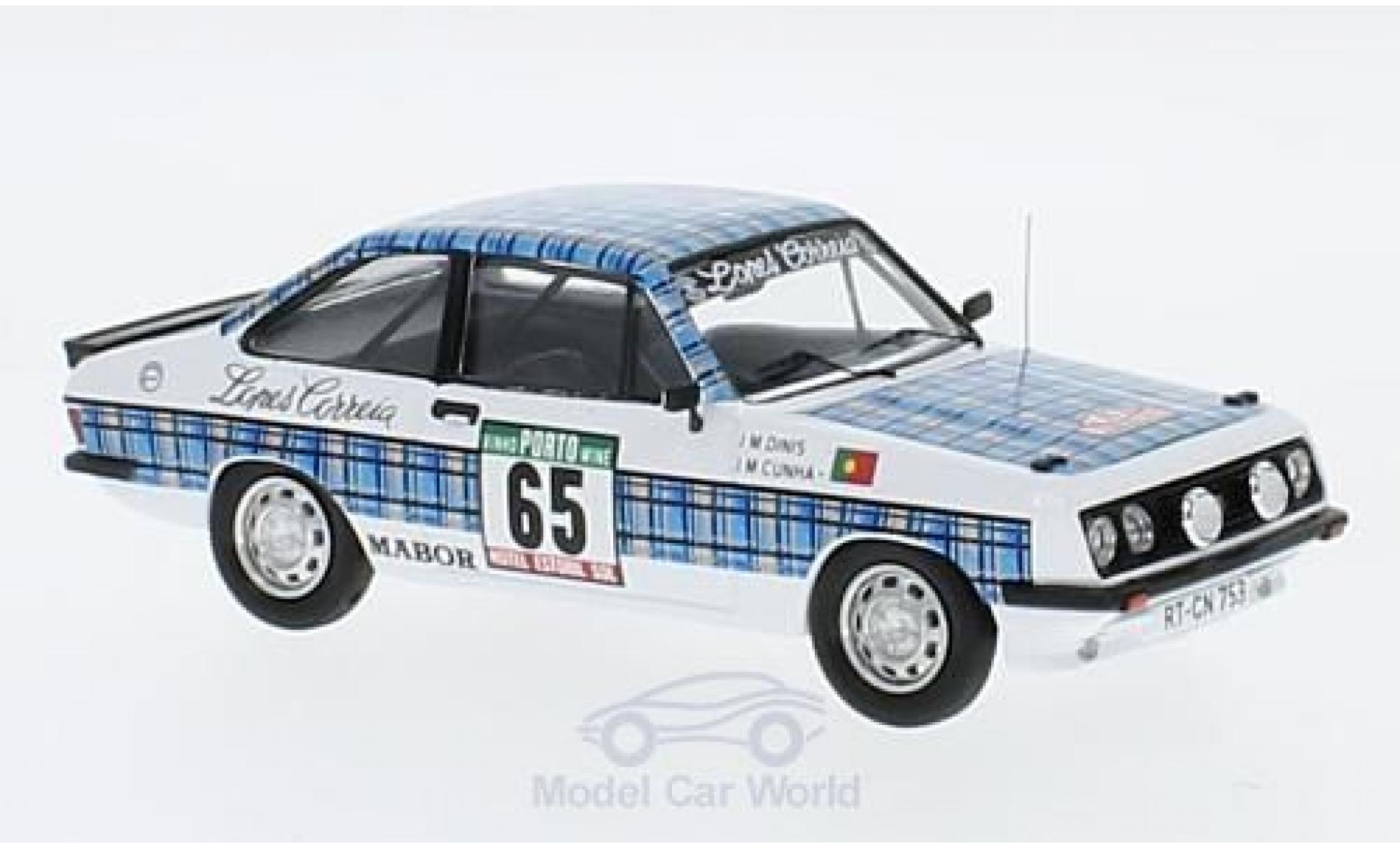Ford Escort S2000 1/43 Trofeu MKII RS2000 No.65 Lopes Correia Rally WM Rally Portugal 1978 J.M.Cunha/J.M.Diniz diecast model cars
