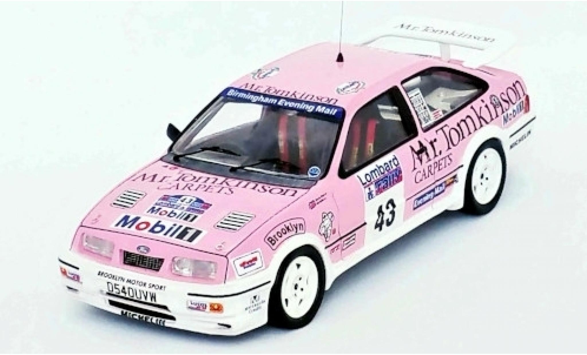 Ford Sierra 1/43 Trofeu RS Cosworth RHD No.43 Mr. Tomkinson Rally WM RAC Rally 1988 P.Collins/B.Thomas diecast model cars