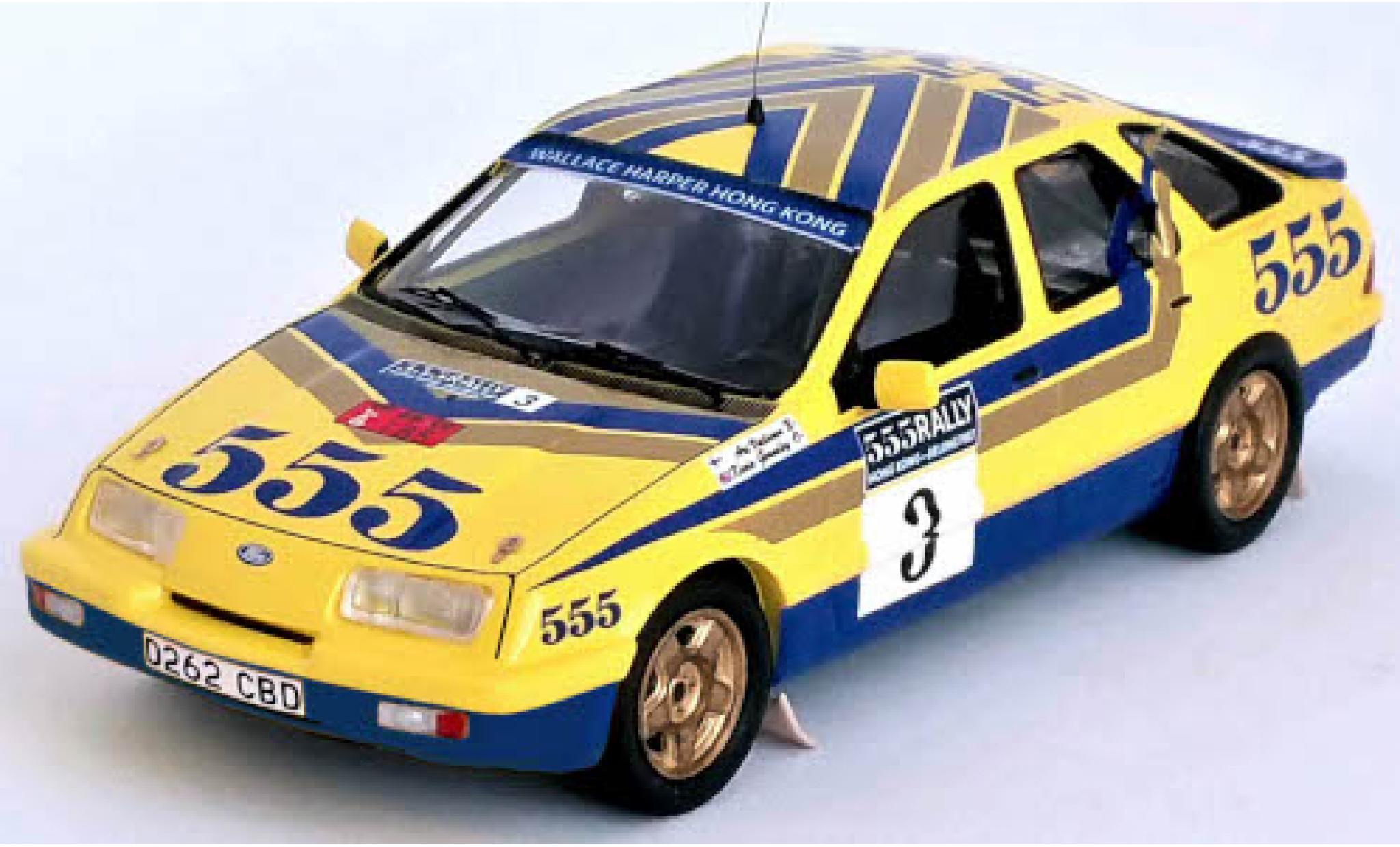 Ford Sierra 1/43 Trofeu XR4x4 No.3 555 Rally Hong Kong - Peking 1987 A.Vatanen/K.Gormley diecast model cars