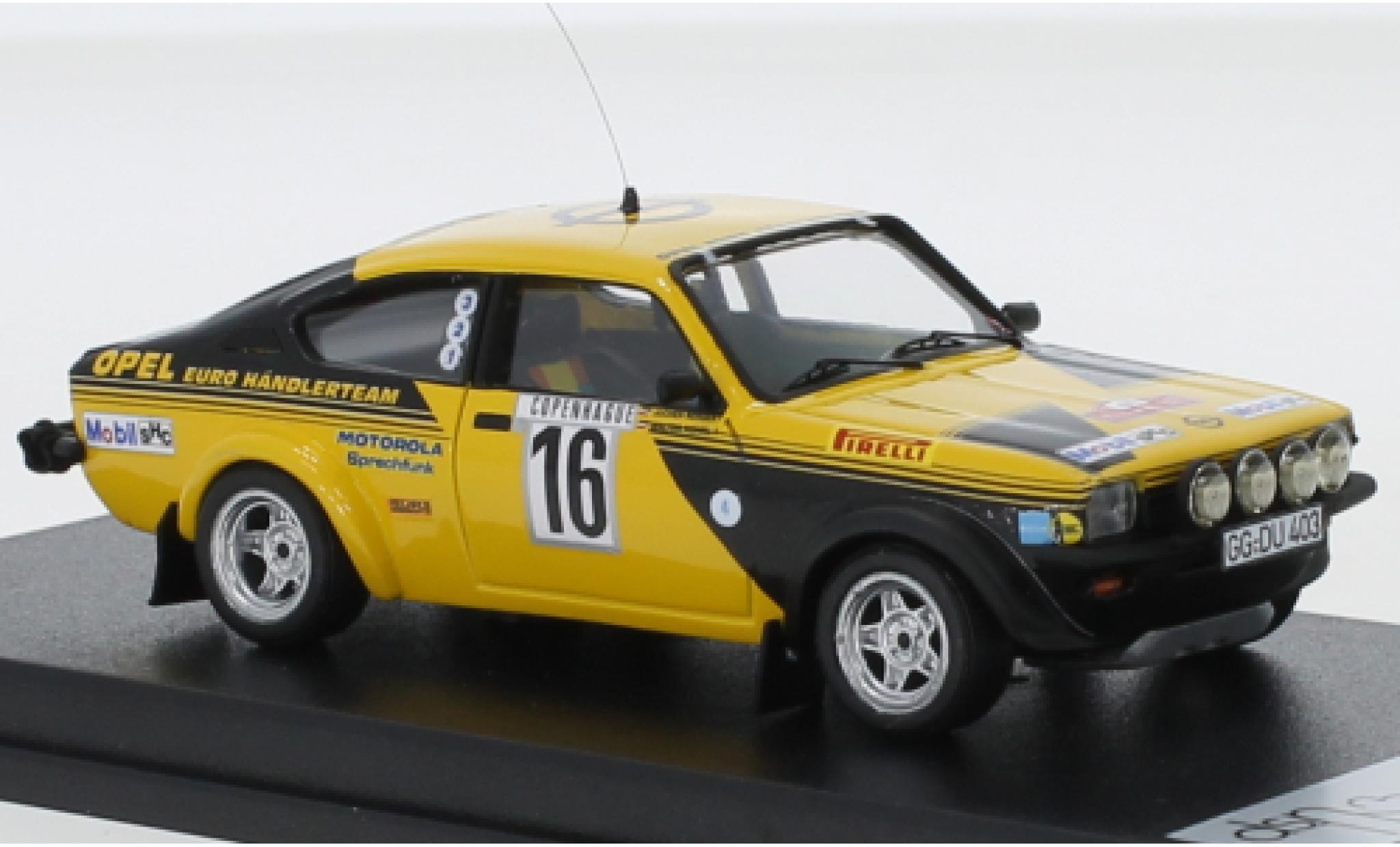 Opel Kadett 1/43 Trofeu C GT/E No.16 Euro H&auml;ndlerteam Rally WM Rally Monte Carlo 1976 W.R&ouml;hrl/J.Berger diecast model cars