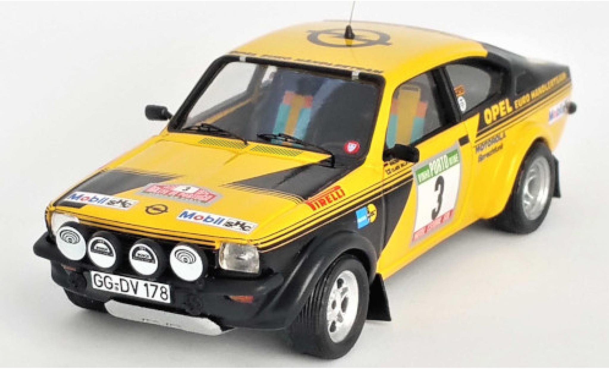 Opel Kadett 1/43 Trofeu C GT/E No.3 Euro H&auml;ndlerteam Rally Portugal 1976 W.R&ouml;hrl/C.Billstam diecast model cars