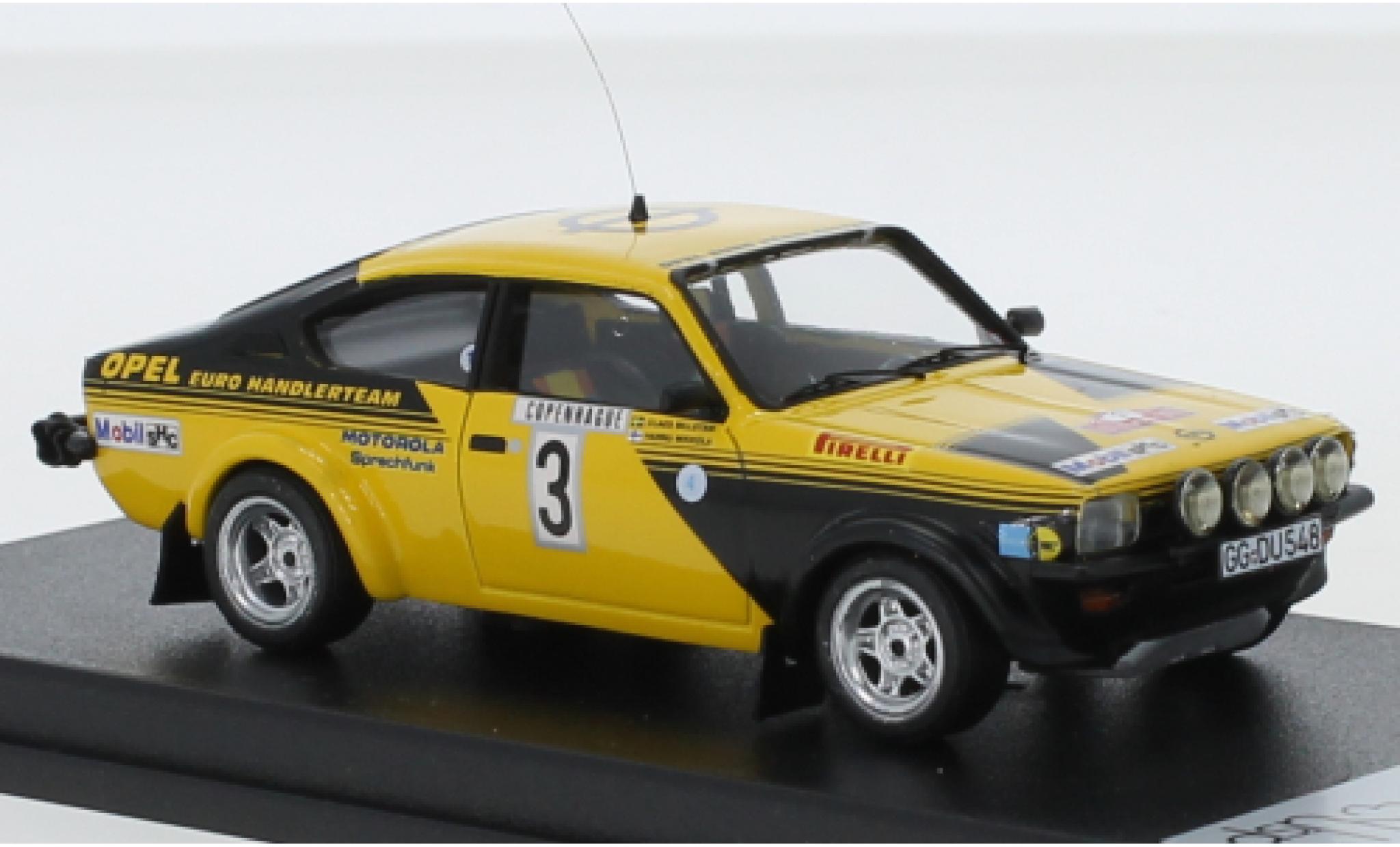 Opel Kadett 1/43 Trofeu C GT/E No.3 Euro H&auml;ndlerteam Rally WM Rally Monte Carlo 1976 H.Mikkola/C.Billstam diecast model cars