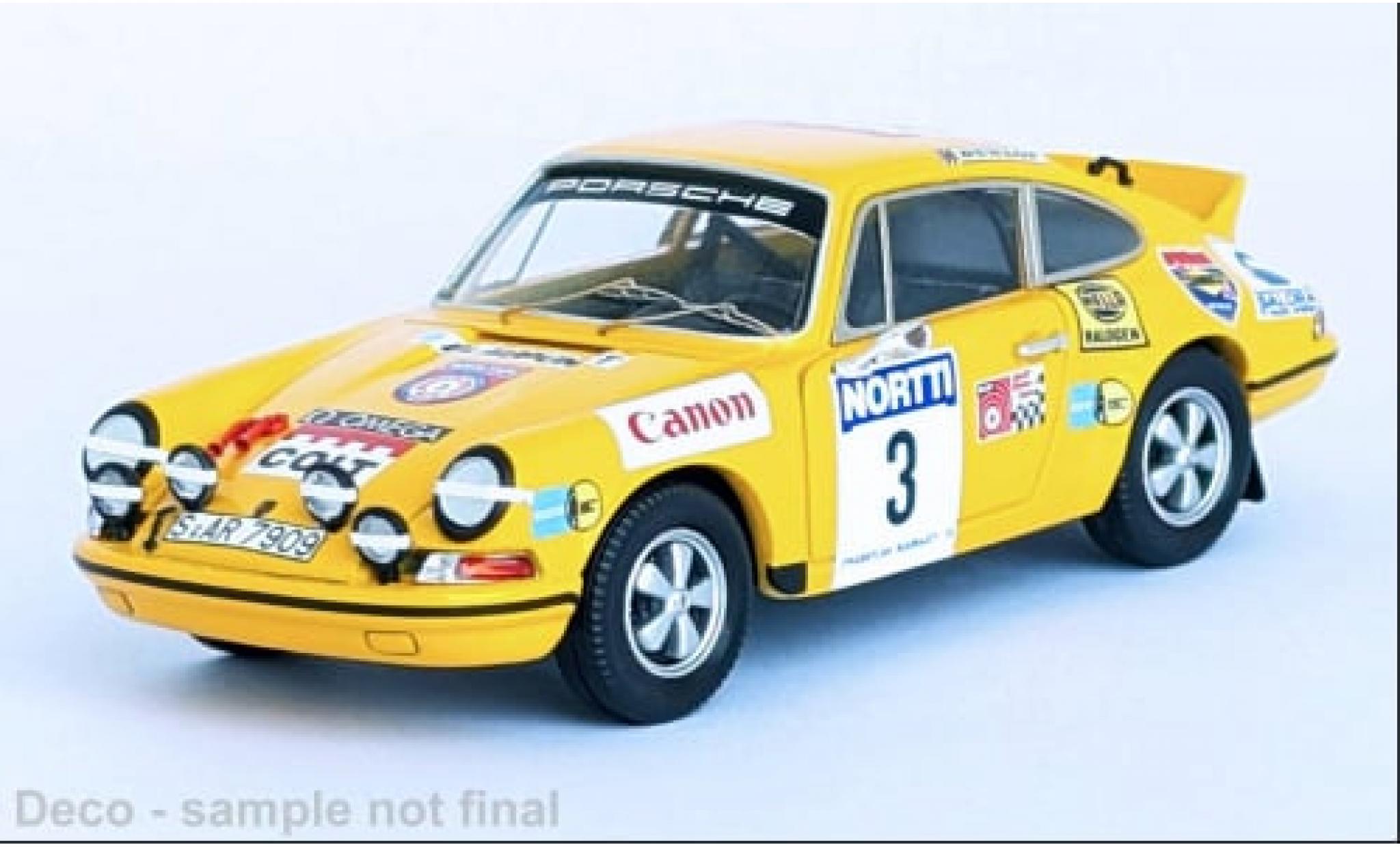 Porsche 911 1/43 Trofeu Carrera RS No.3 Rally WM 1000 Lakes Rally 1973 1:43 diecast model cars