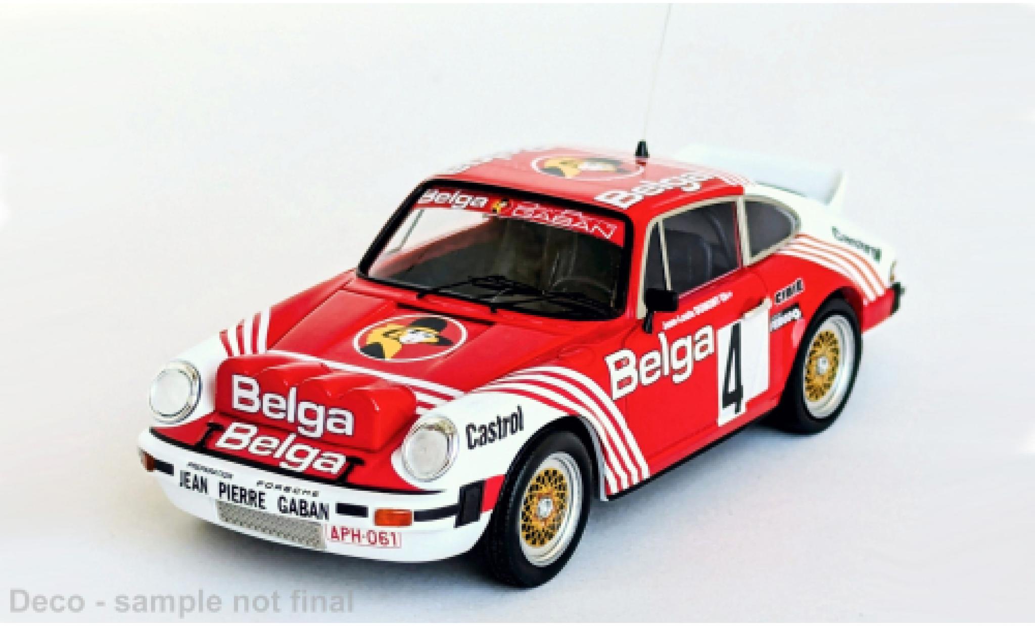 Porsche 930 1/43 Trofeu 911 SC Condroz Rally 1980 #4 1:43 diecast model cars