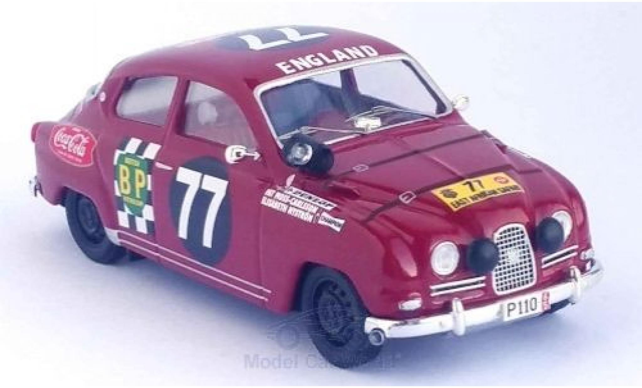 Saab 96 1/43 Trofeu No.77 East African Safari Rally 15 P.Moss/E.Nystrom diecast model cars