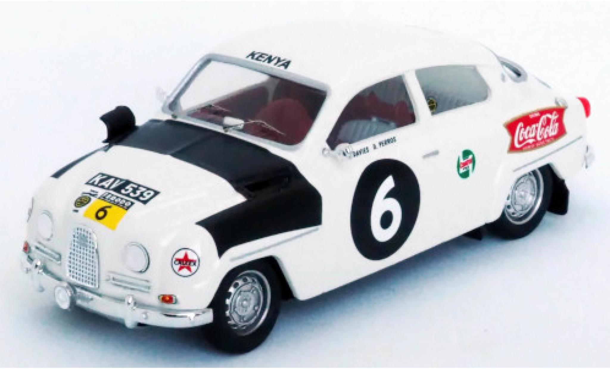 Saab 96 1/43 Trofeu RHD No.6 East African Safari Rally 12 J.A.Davies/D.Perros diecast model cars
