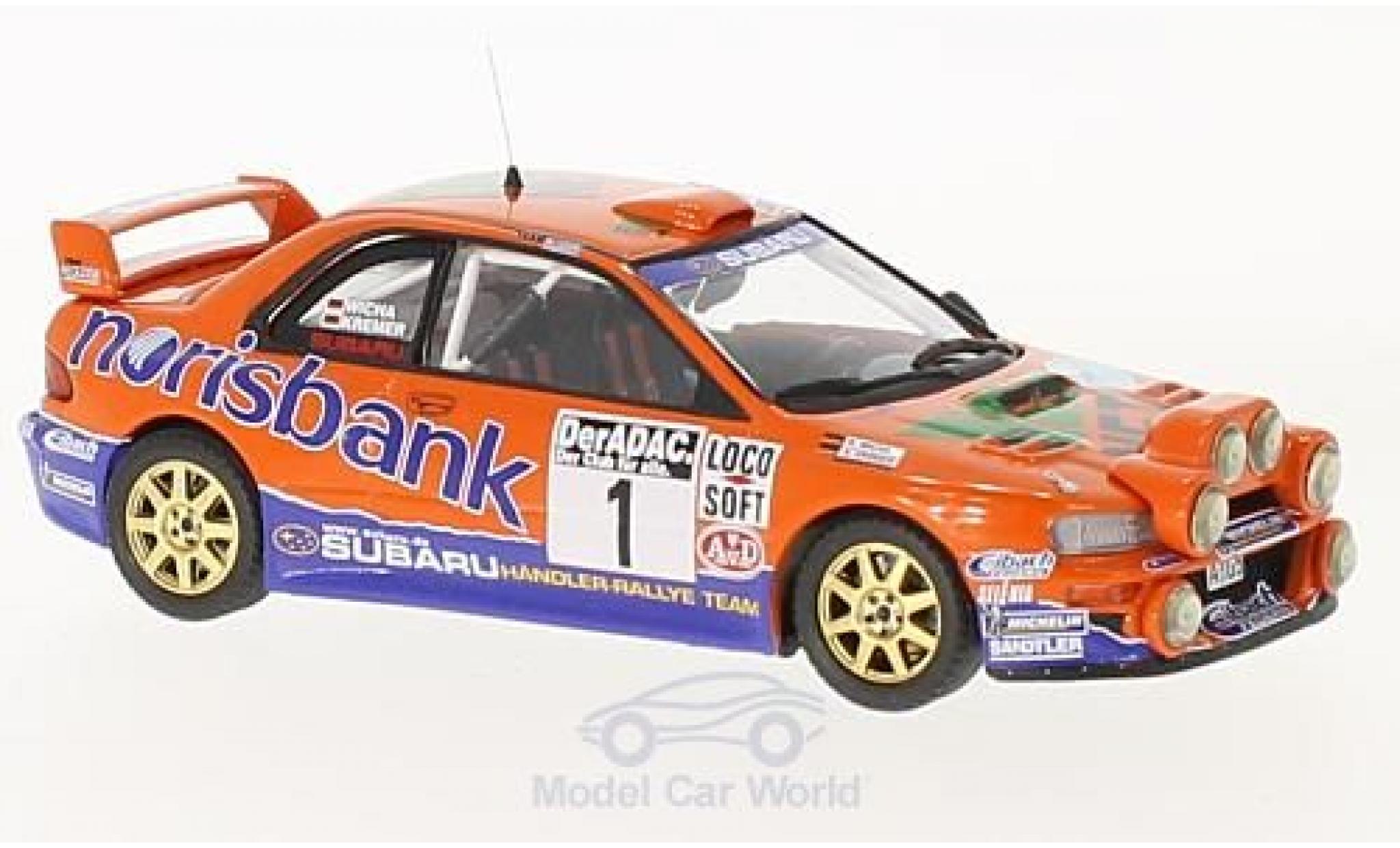 Subaru Impreza WRC 1/43 Trofeu S4 WRC98 No.1 Norisbank Rally DM Rally Deutschland 2000 mit Zusatzscheinwerfer A.Kremer/K.Wicha diecast model cars