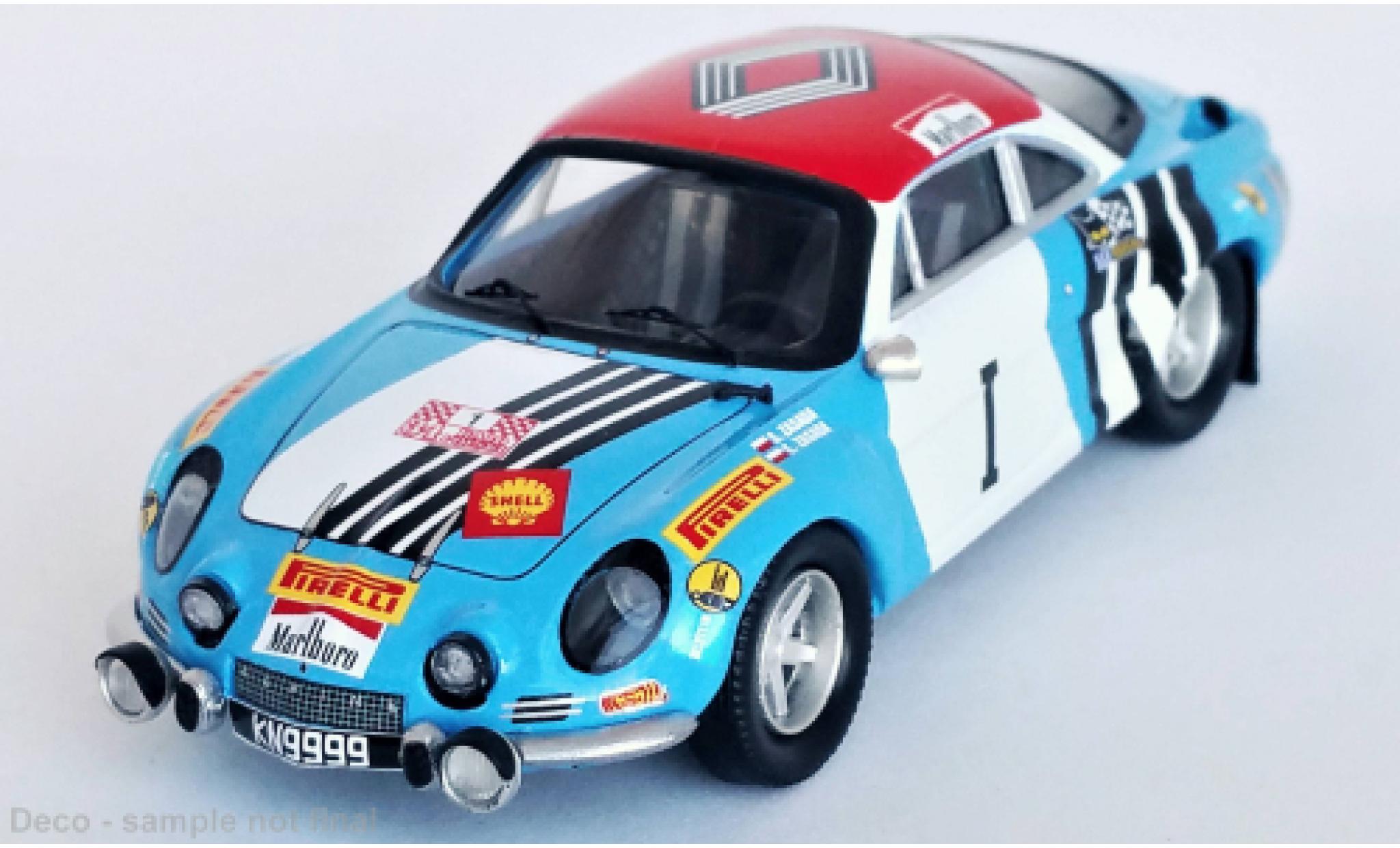 Alpine A110 1/43 Trofeu Renault No.1 Rally EM Rally Polen 1974 diecast model cars