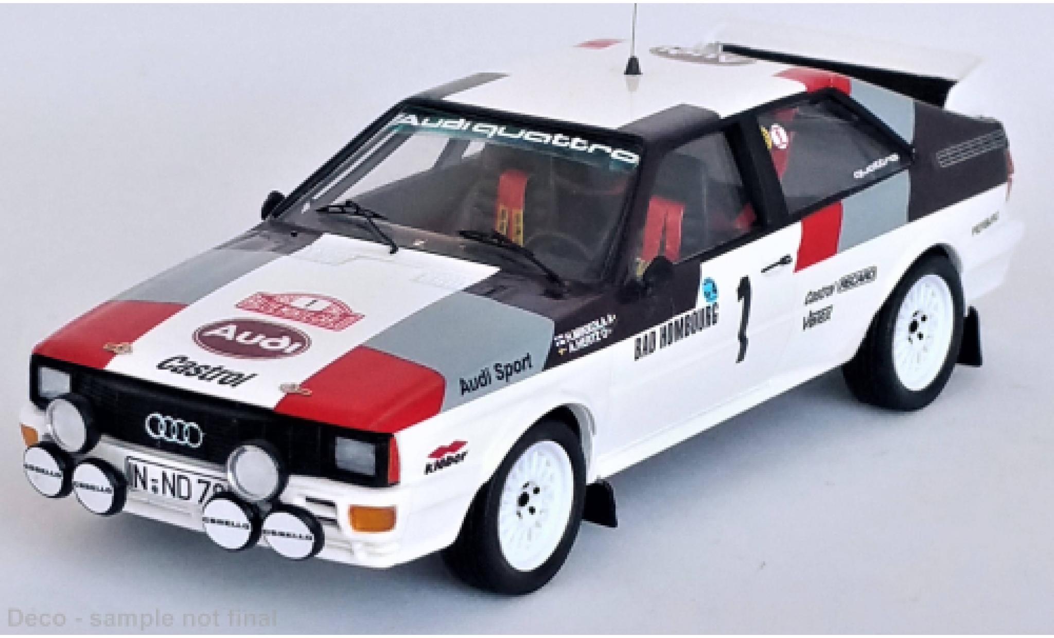 Audi Quattro 1/43 Trofeu No.1 Rally WM Rally Monte Carlo 1982 diecast model cars