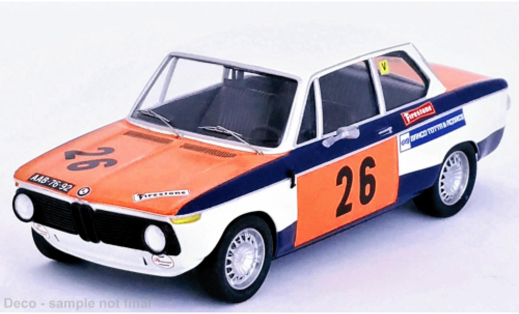 Bmw 2002 1/43 Trofeu No.26 Vila Real 1972 diecast model cars