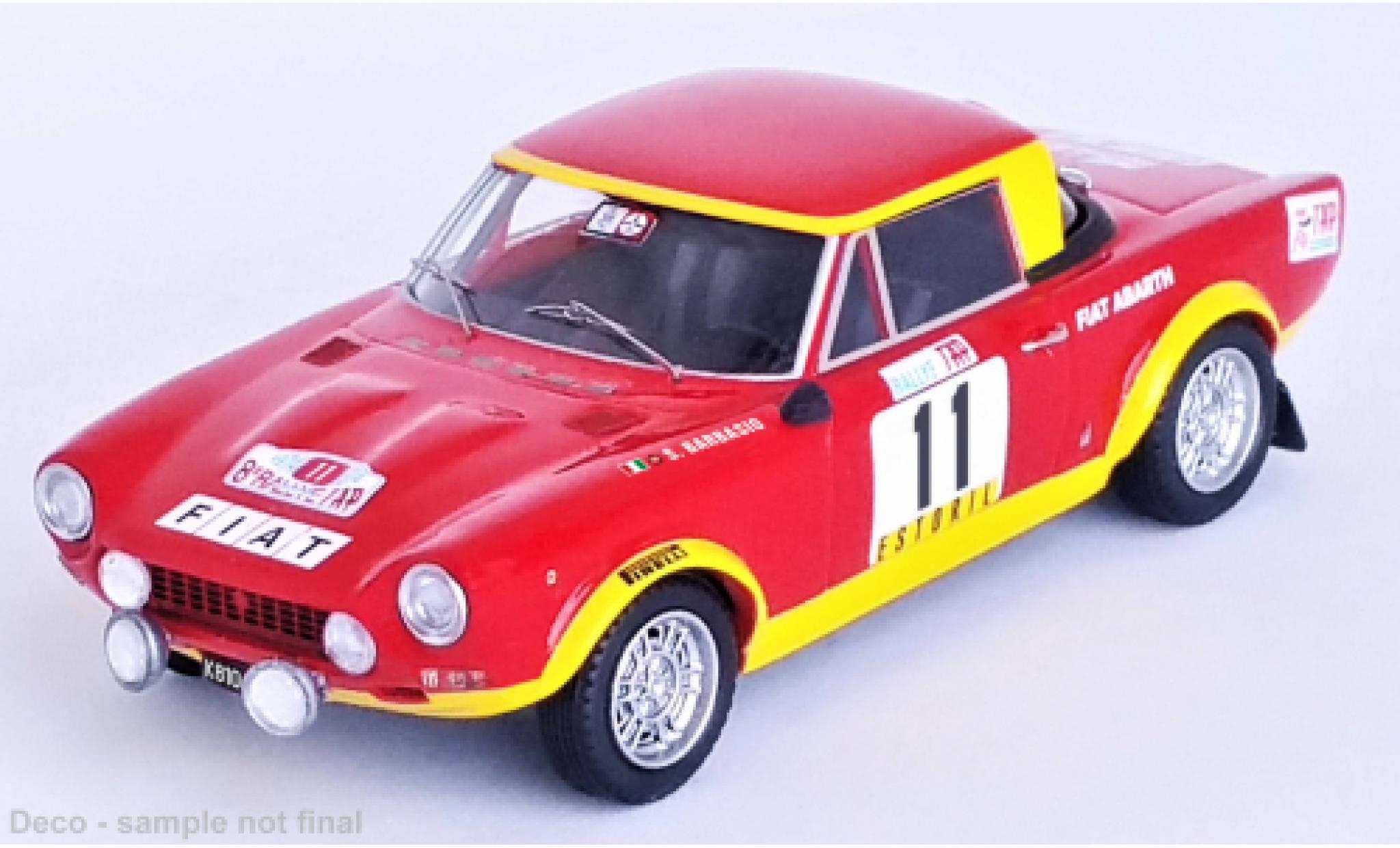 Fiat 124 1/43 Trofeu Abarth Rally No.11 Rally WM Rally Portugal 1974 diecast model cars