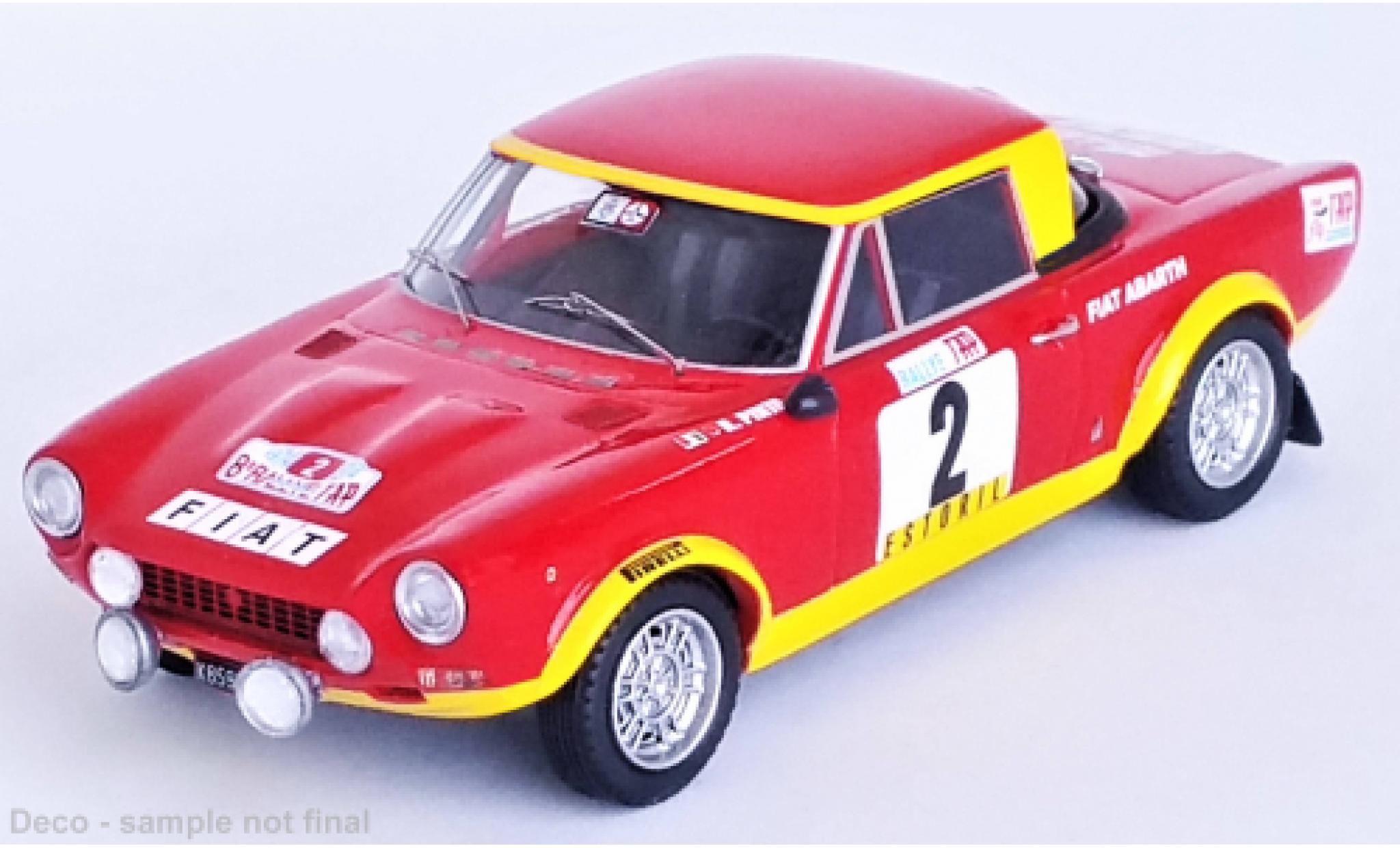 Fiat 124 1/43 Trofeu Abarth Rally No.2 Rally WM Rally Portugal 1974 diecast model cars