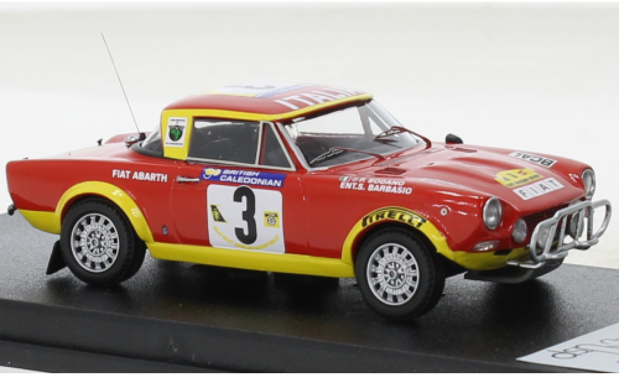 Fiat 124 1/43 Trofeu Abarth Rally No.3 Rally WM Safari Rally 1974 diecast model cars