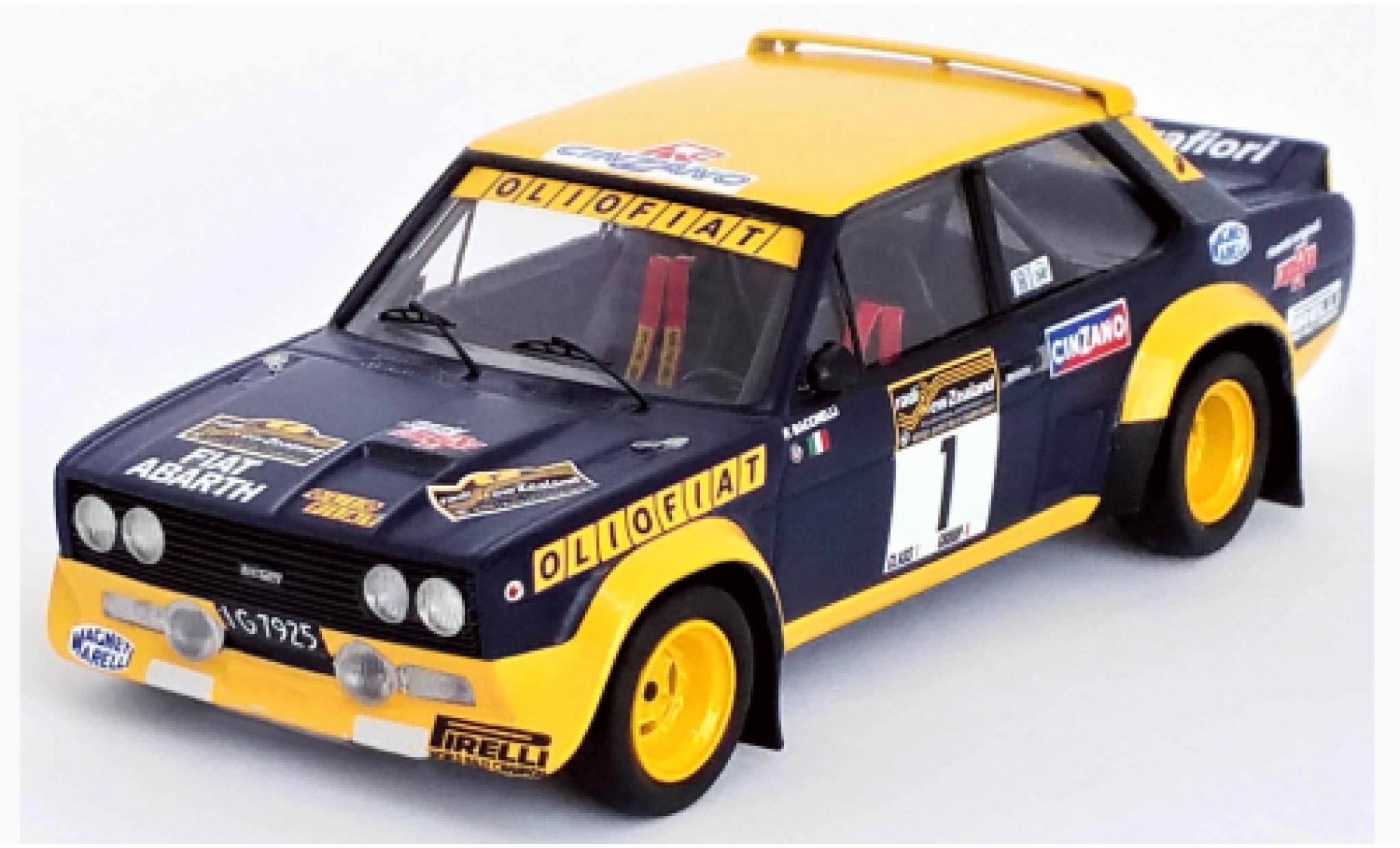 Fiat 131 1/43 Trofeu Abarth No.1 Olio Rally WM Rally Neuseeland 1977 diecast model cars