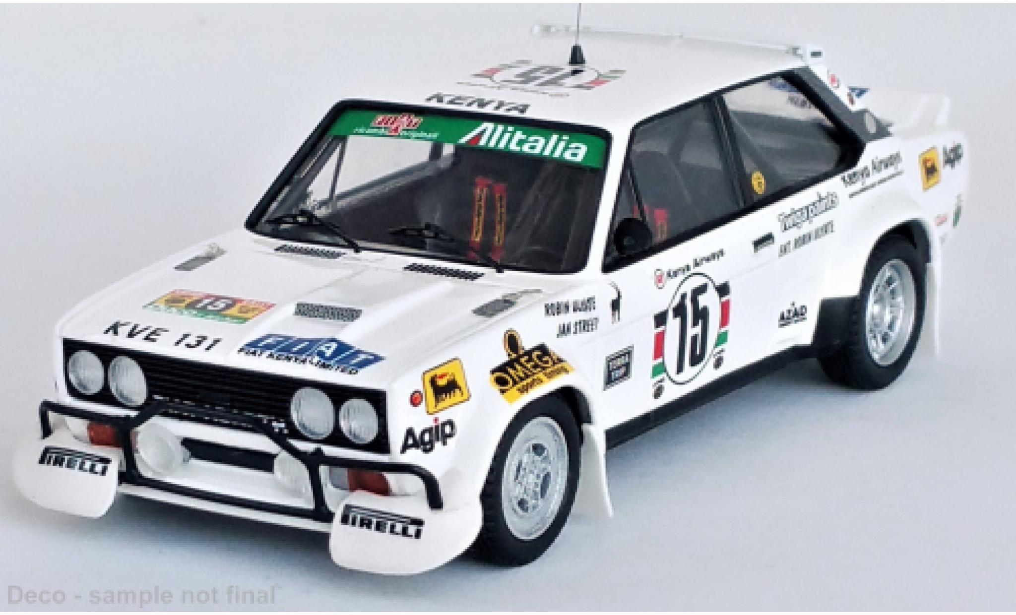 Fiat 131 1/43 Trofeu Abarth No.15 Rally WM Safari Rally 1979 diecast model cars