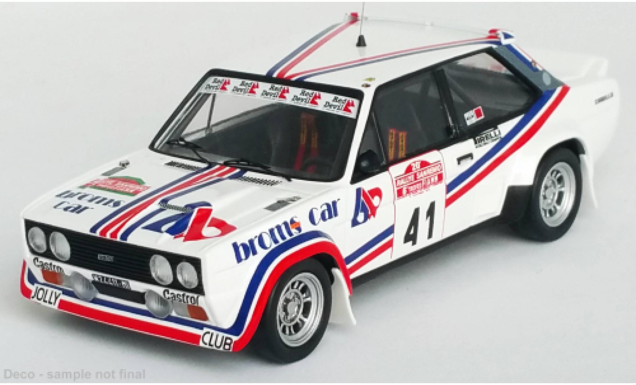 Fiat 131 1/43 Trofeu Abarth No.41 Rally WM Rally San Remo 1978 diecast model cars